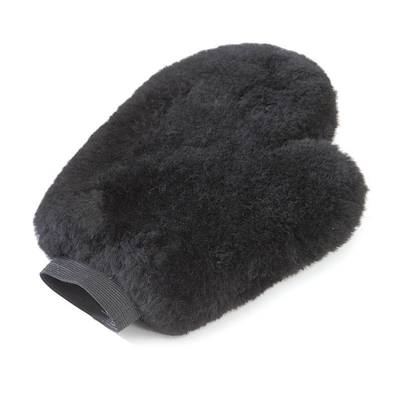 Putzhandschuh mit Lammfell und Daumen