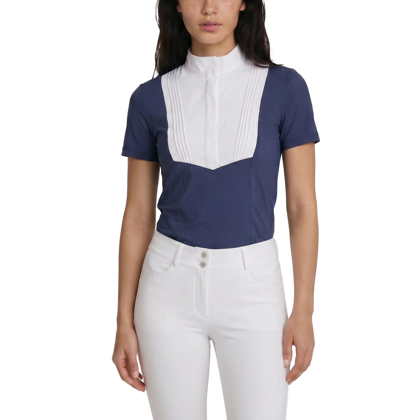 Turnier Bluse Damen Heritage Luft Kurzarm