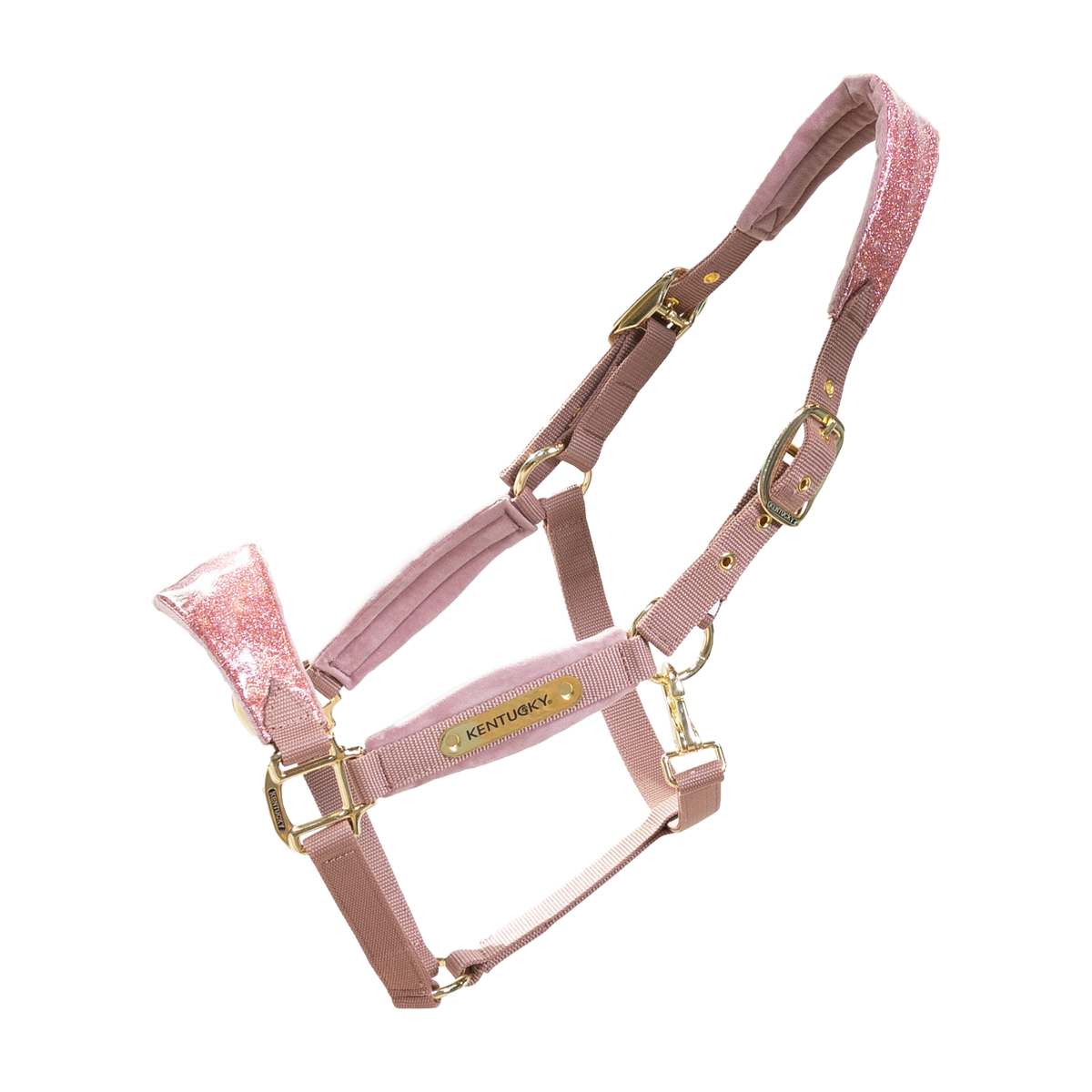 Samt Halfter Einhorn Glitzer Alt