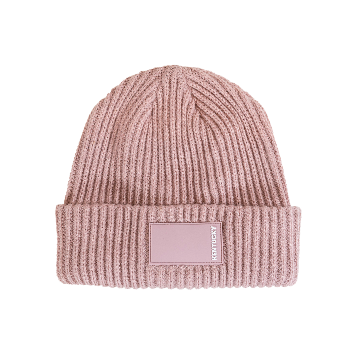 Beanie mit gummiertem Logo