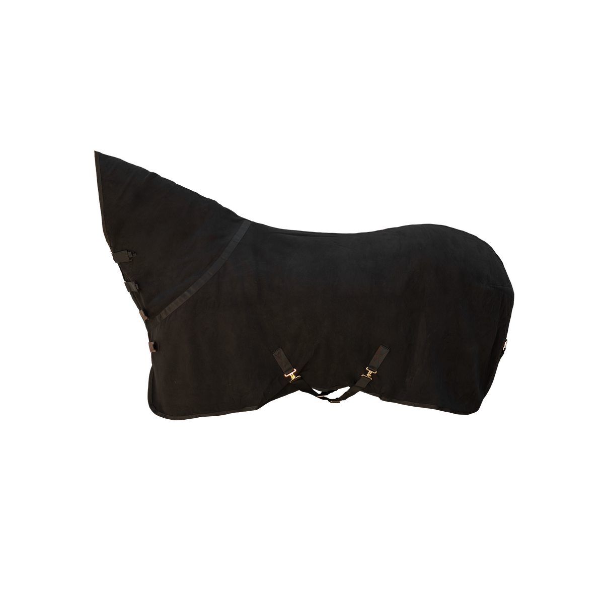 Abschwitzdecke Fleece Mit Halsteil Schwartz 125 5