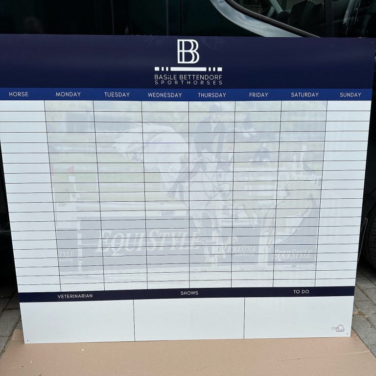 Personalisierte Stalltafel im Wunschdesign