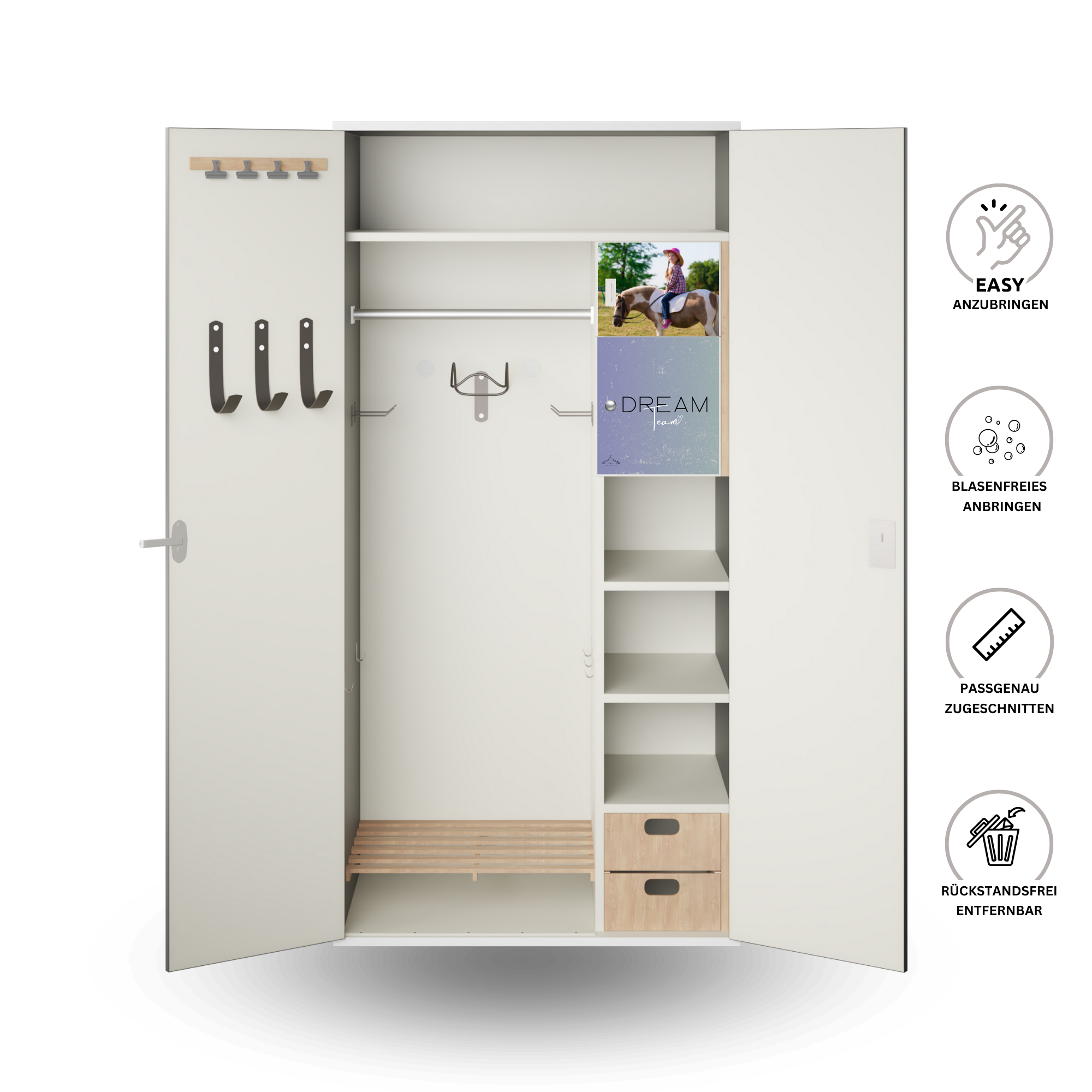 Innenfach Folie "Dreamteam" personalisiert