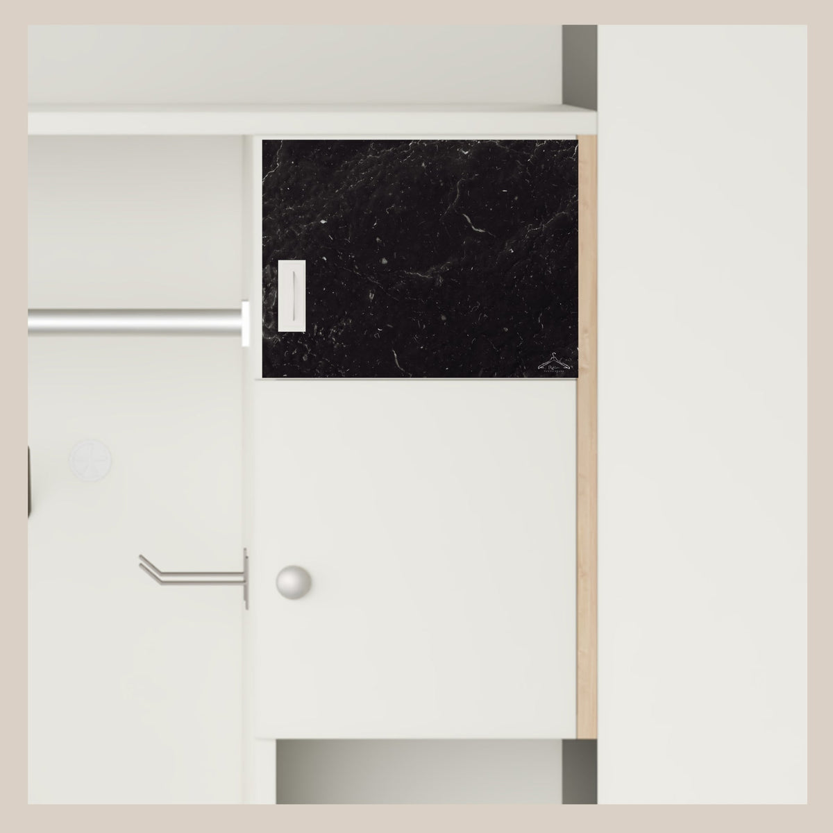 Innenfach Folie "Marmor schwarz"