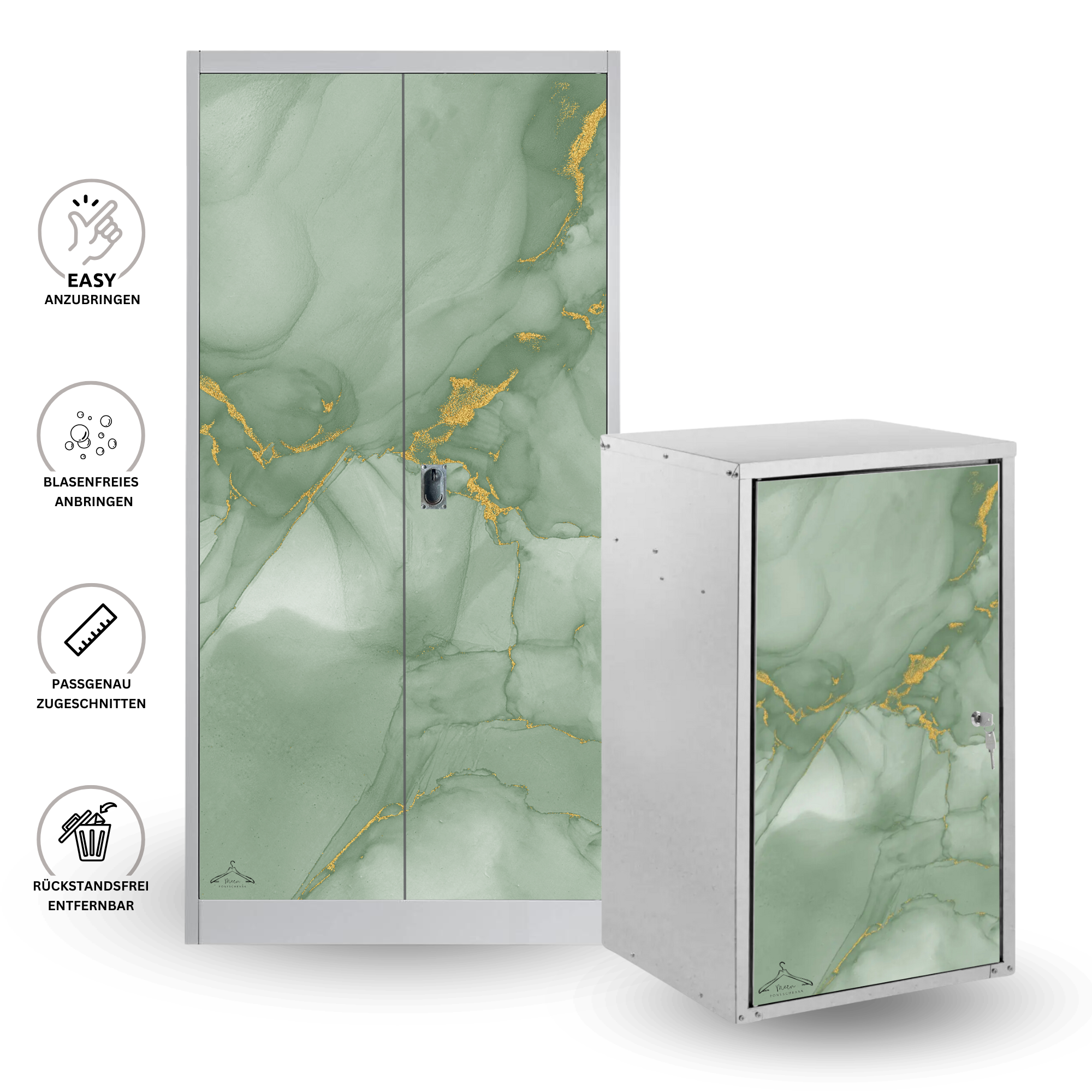 Sattelschrank Folie "Smaragd"