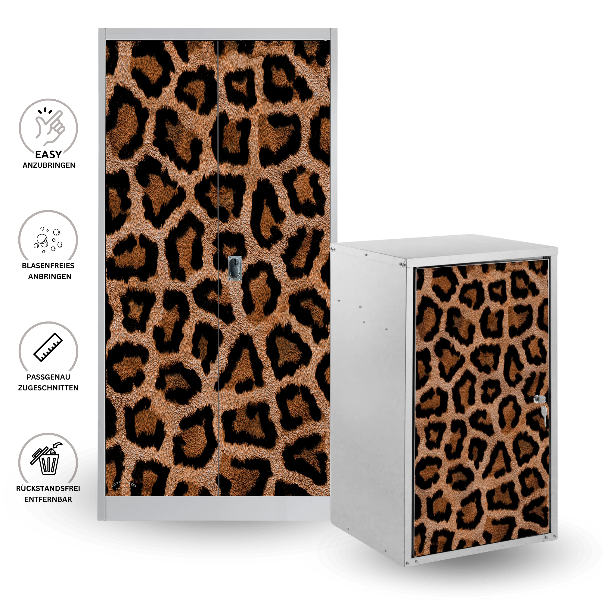Sattelschrank Folie "Leopard"