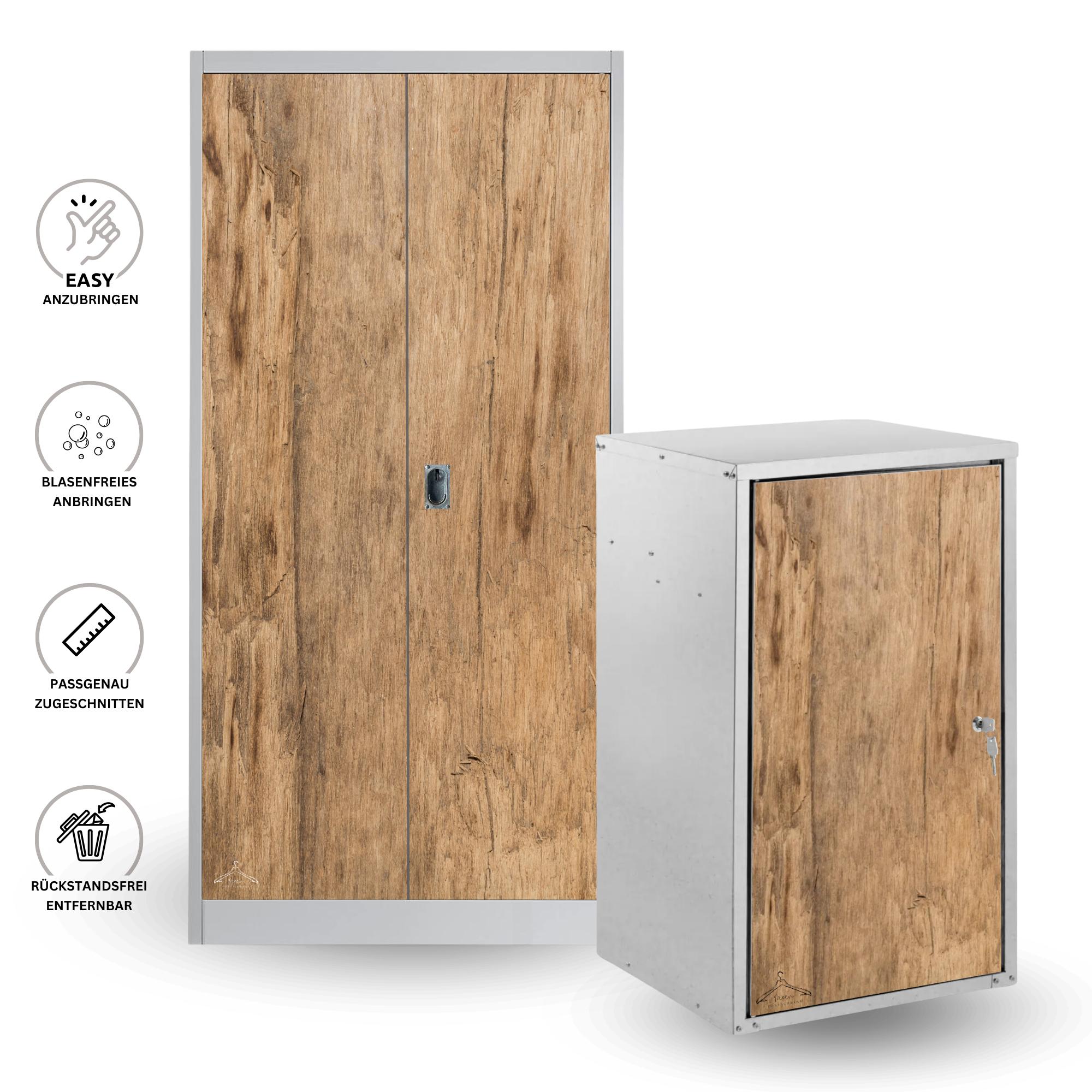 Sattelschrank Folie "Holz"