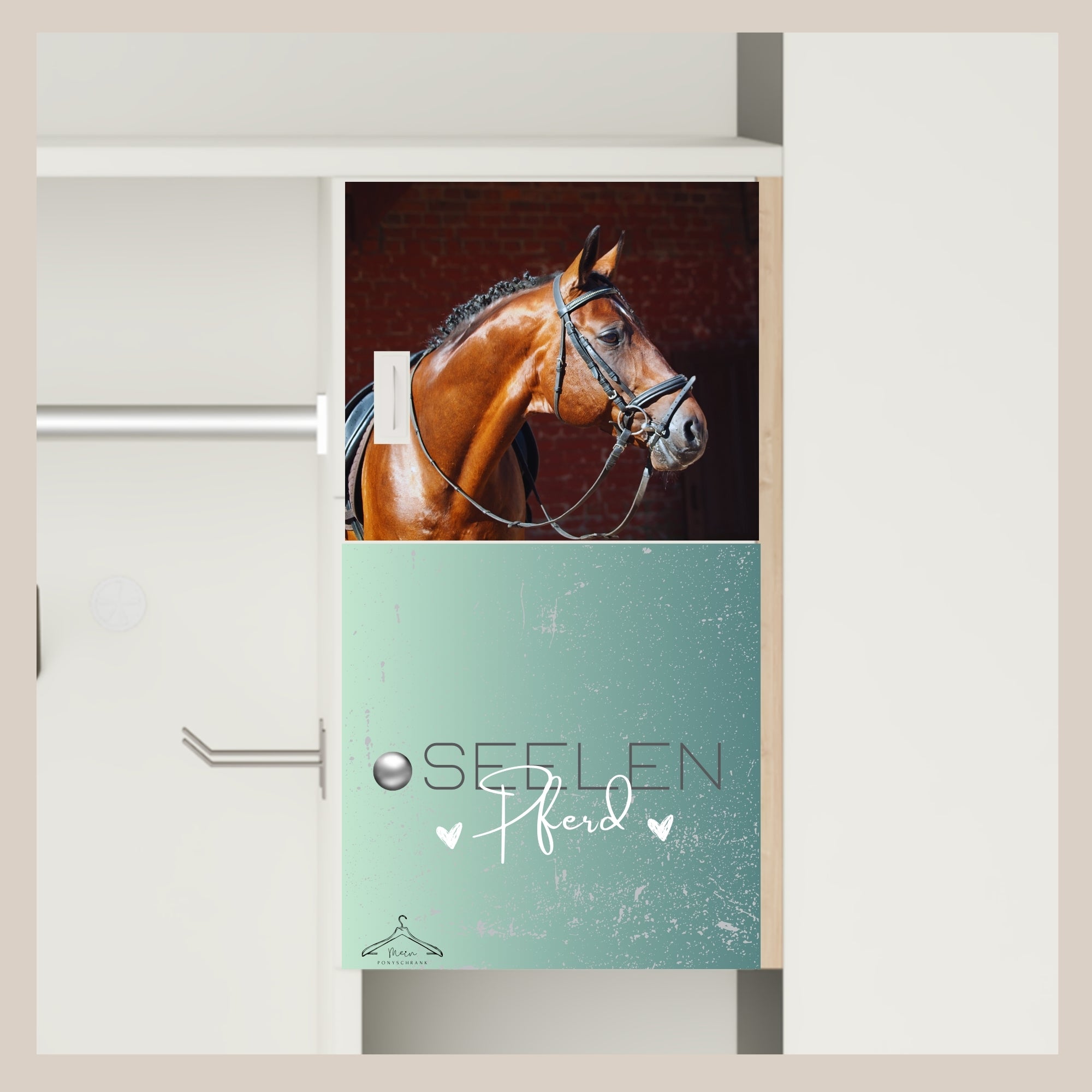 Innenfach Folie "Seelenpferd" personalisiert