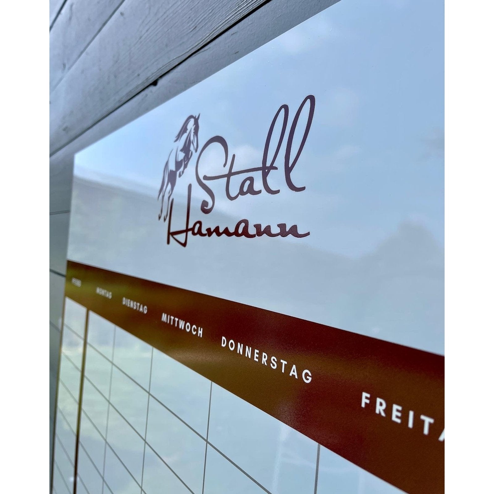 individuelle Stalltafel / Whiteboard