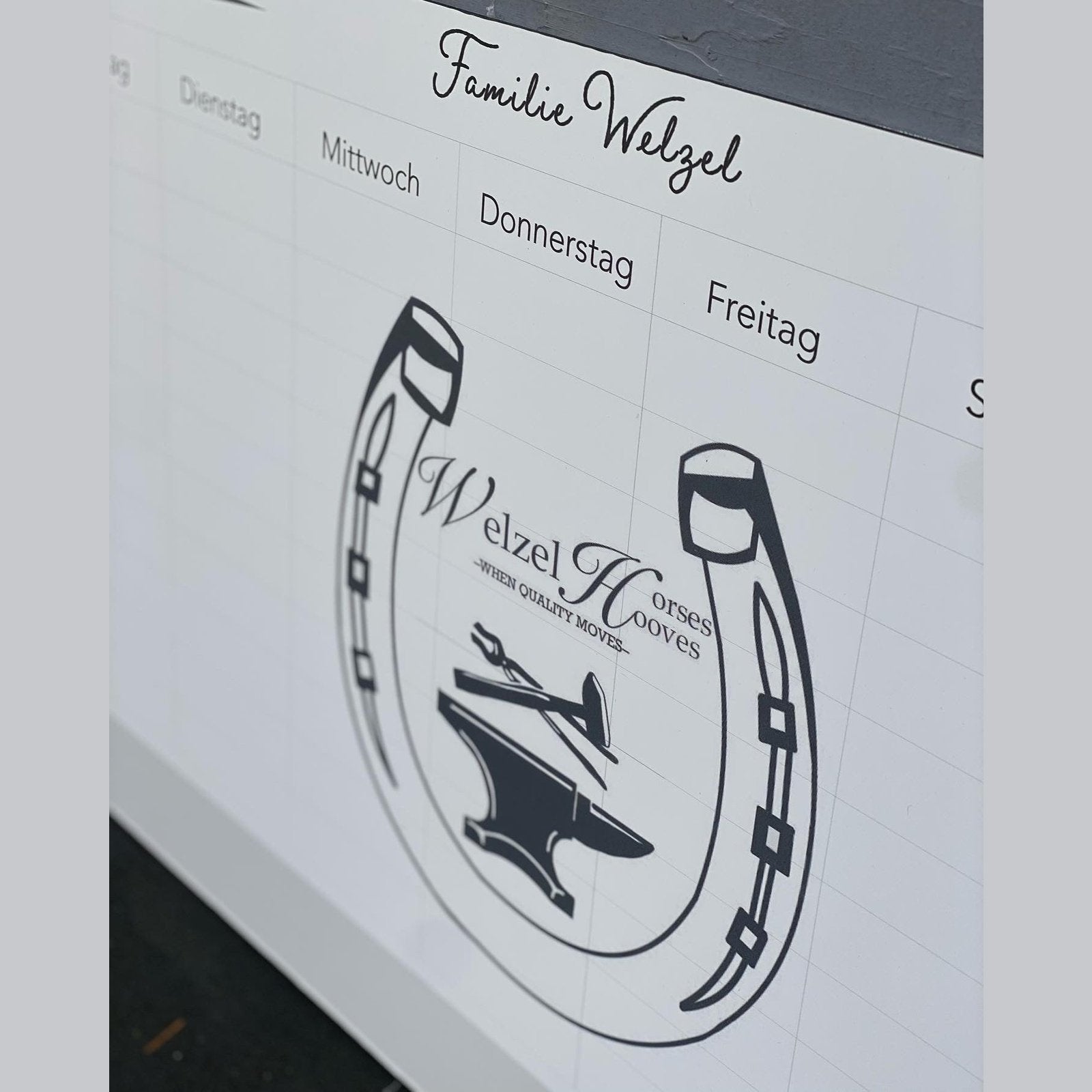 individuelle Stalltafel / Whiteboard