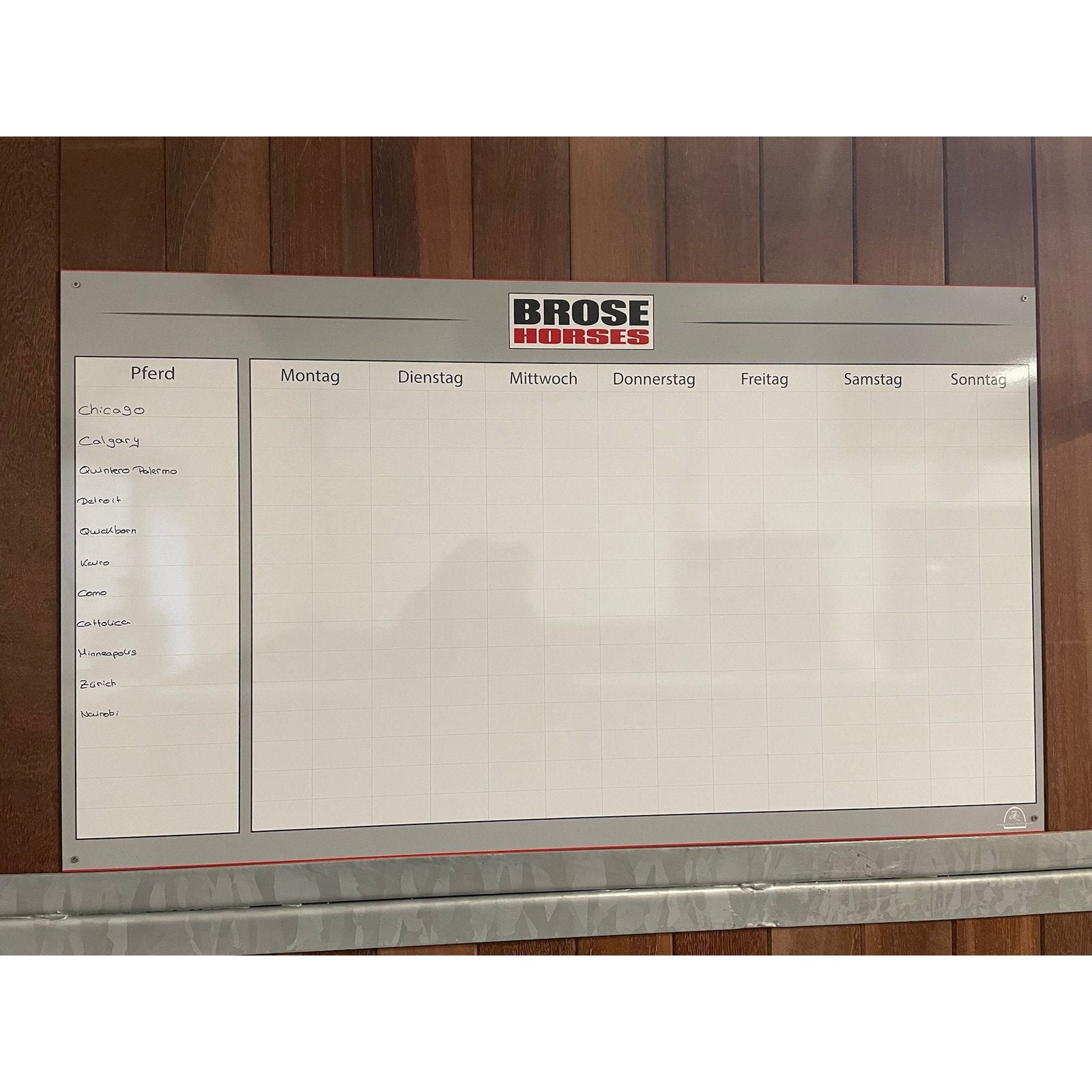 individuelle Stalltafel / Whiteboard