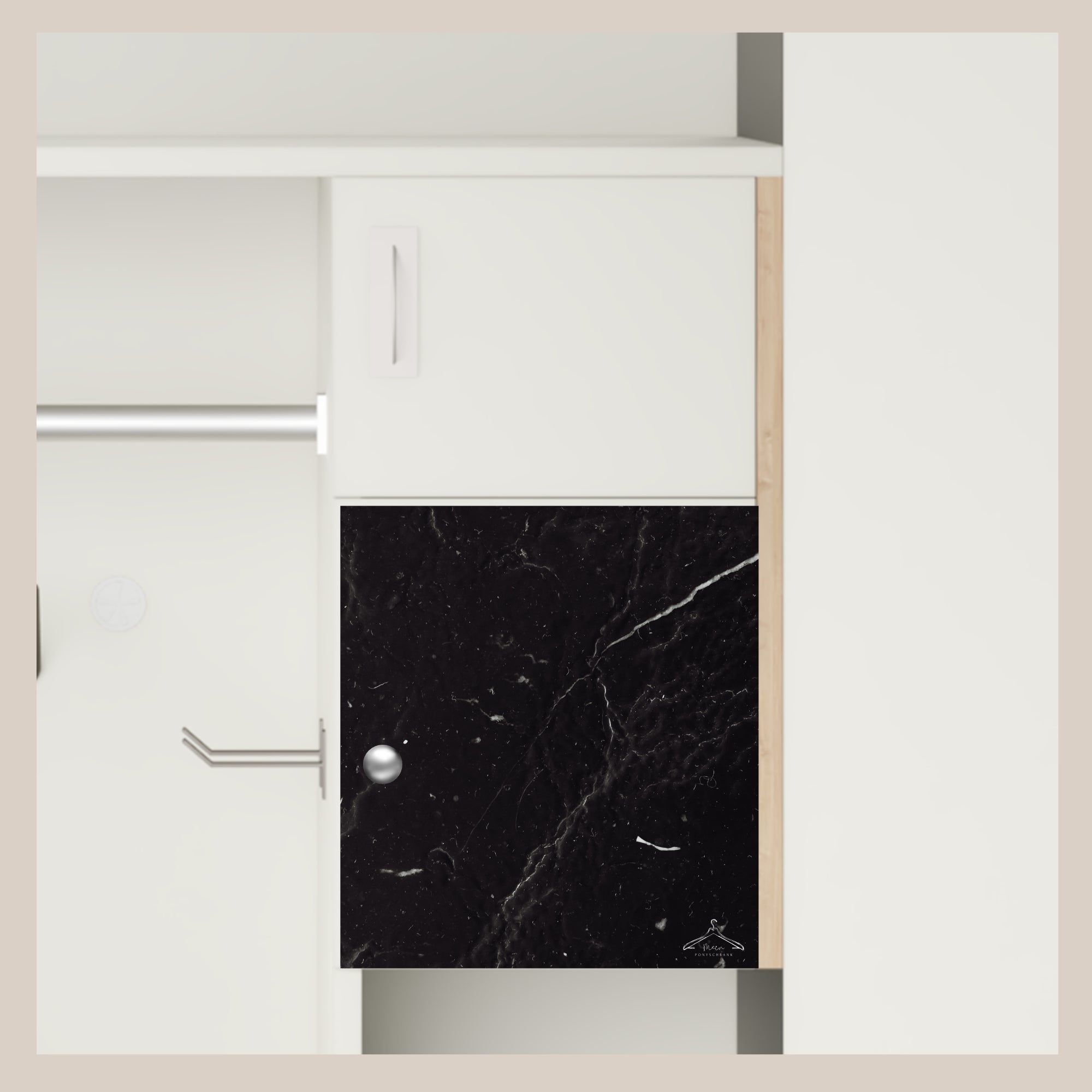 Innenfach Folie "Marmor schwarz"