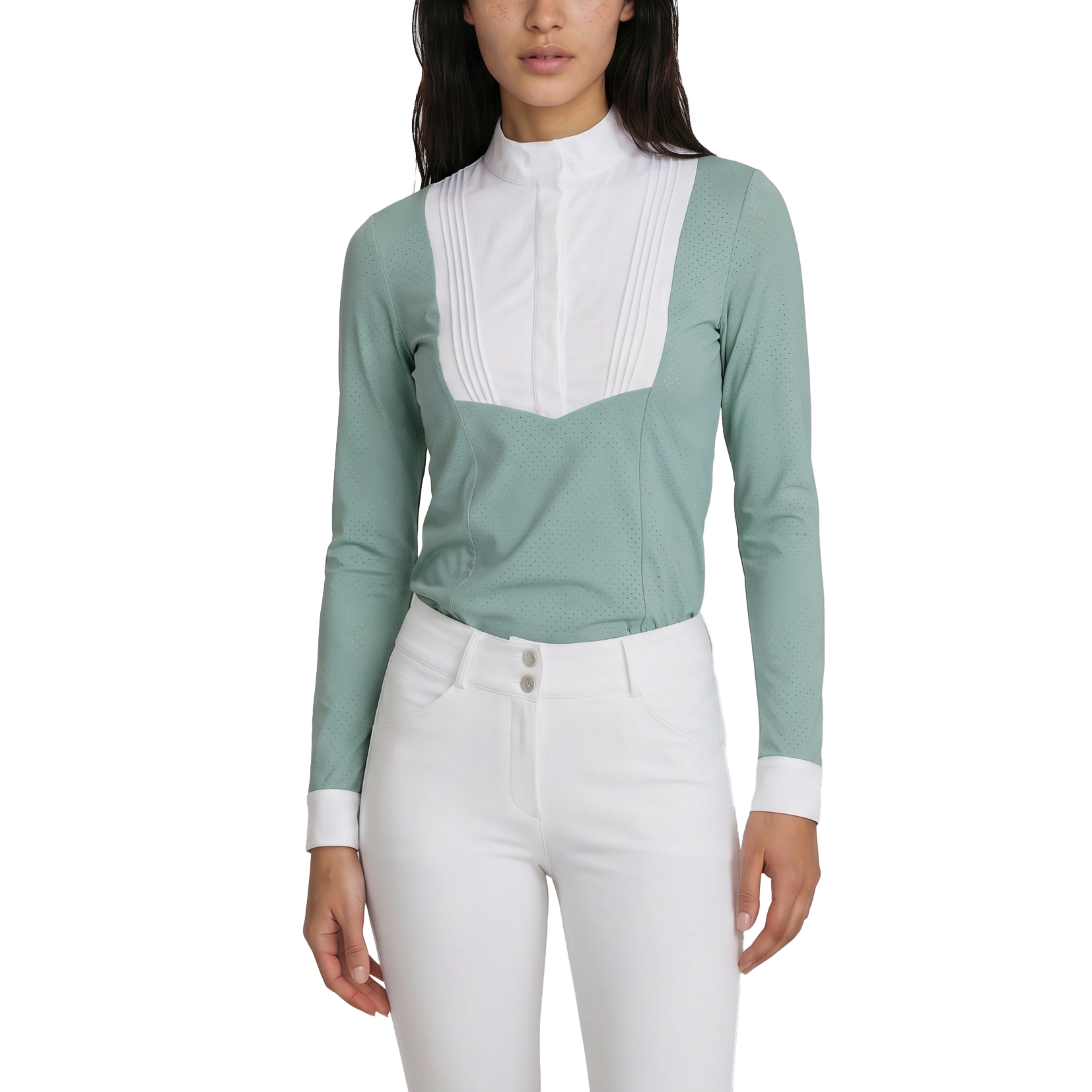 Turnier Bluse Damen Heritage Luft Langarm