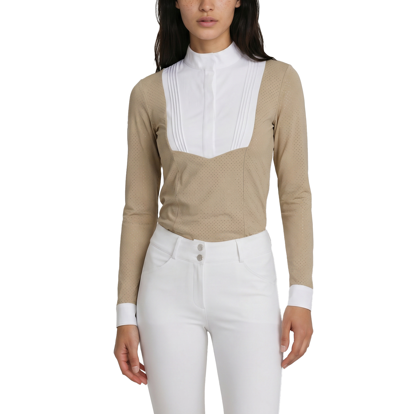 Turnier Bluse Damen Heritage Luft Langarm