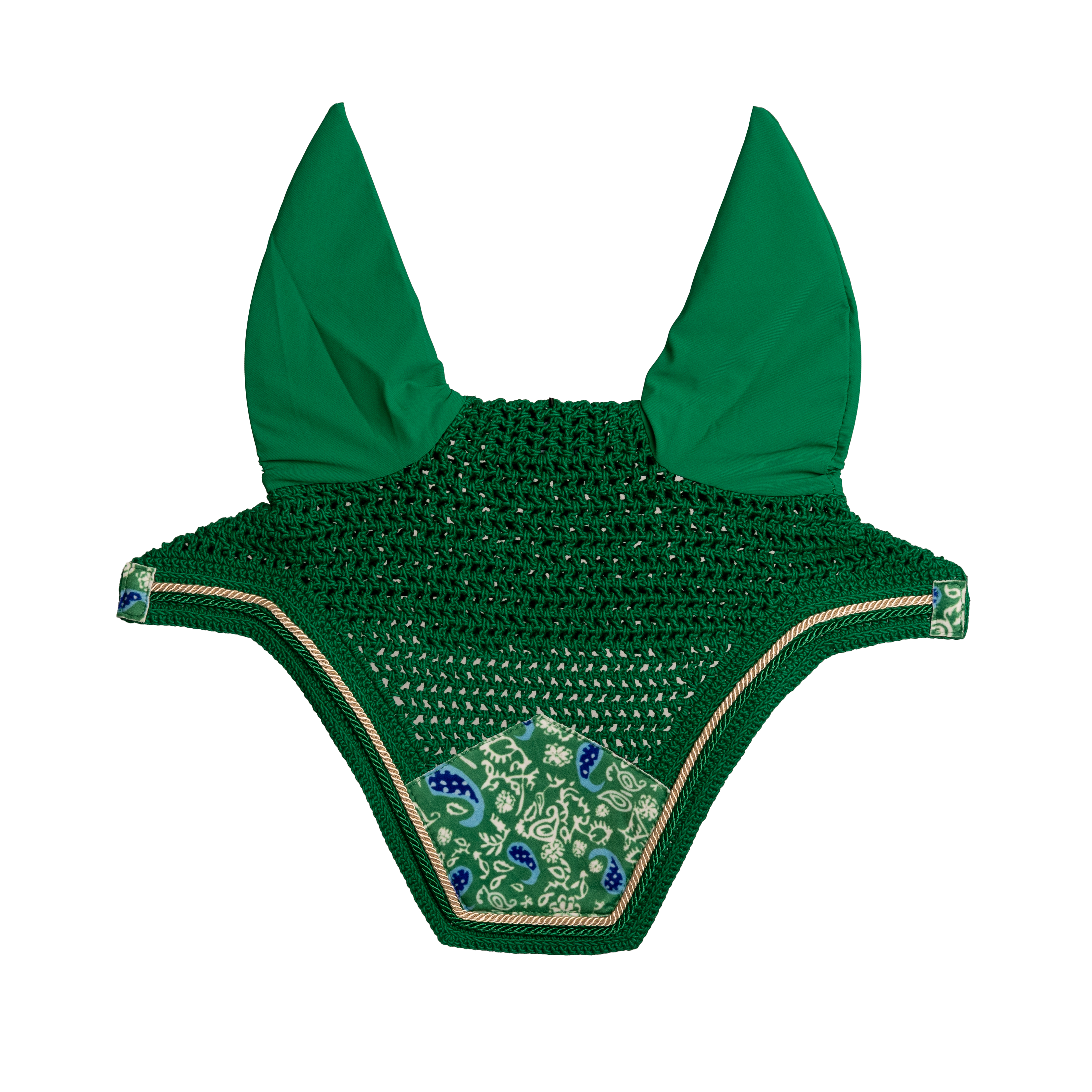 Fliegenhaube Wellington Samt Paisley Garden Druck