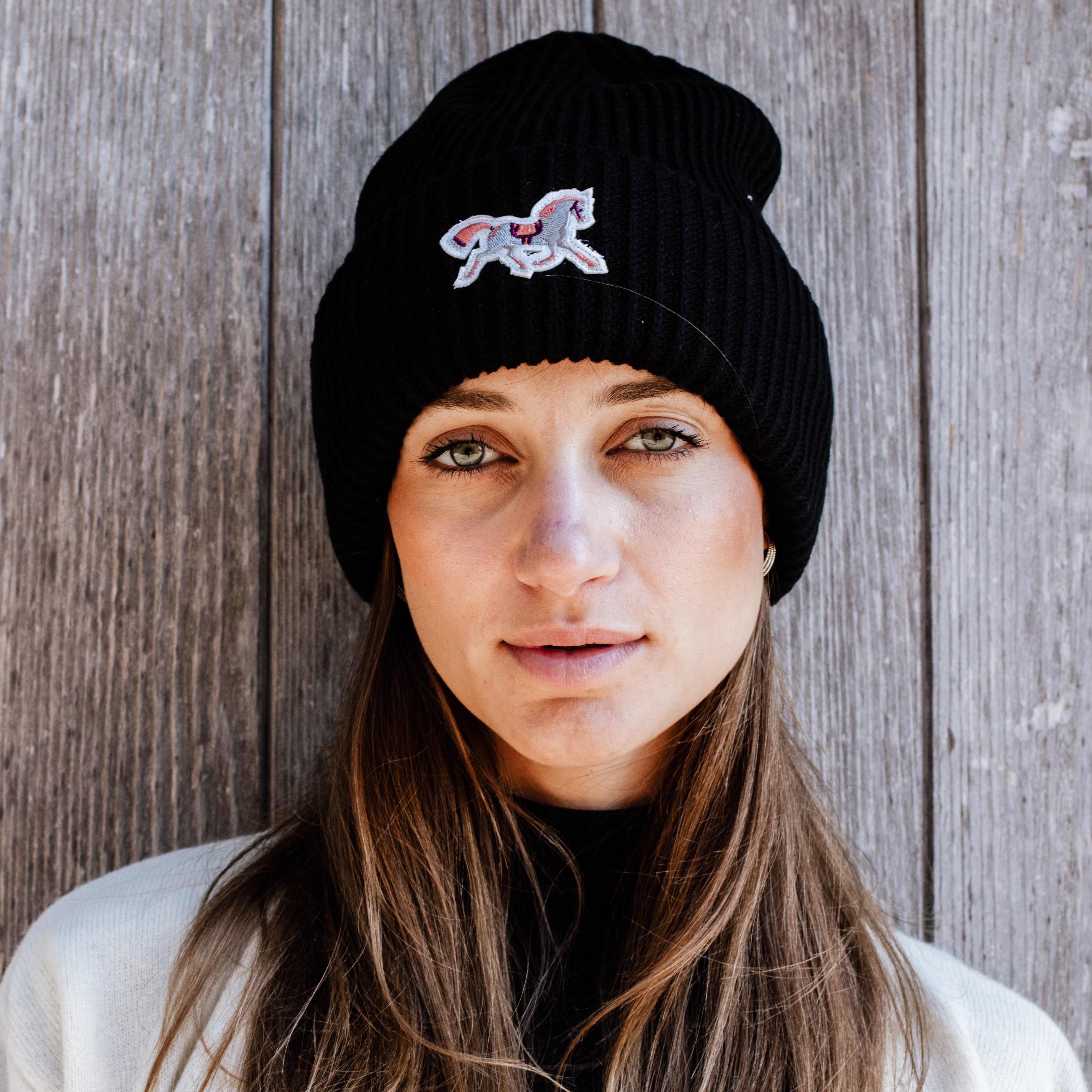 Beanie Pferd Rosé