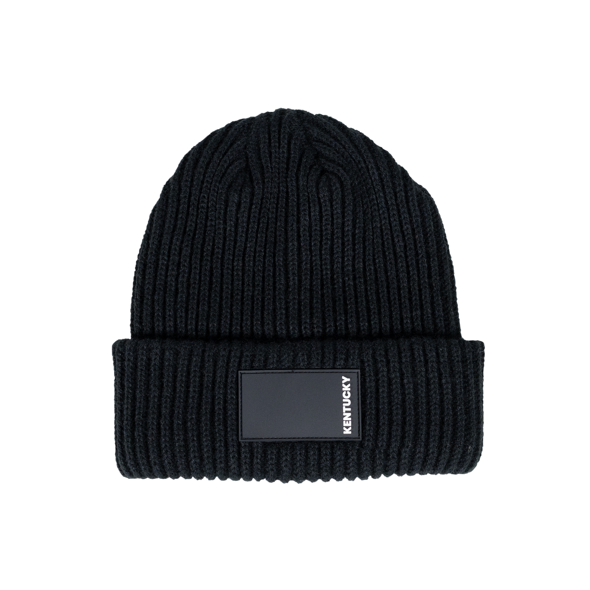 Beanie mit gummiertem Logo