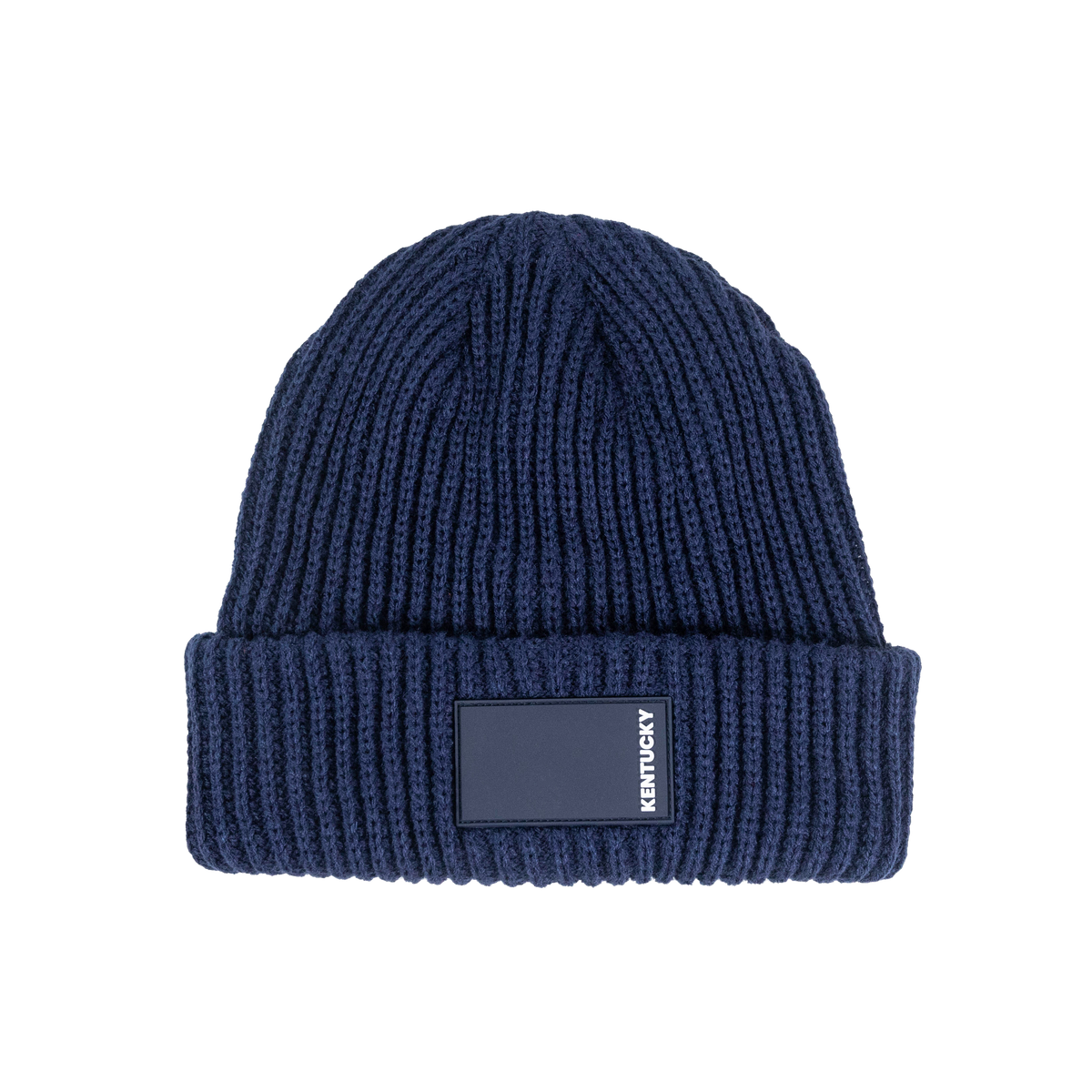 Beanie mit gummiertem Logo
