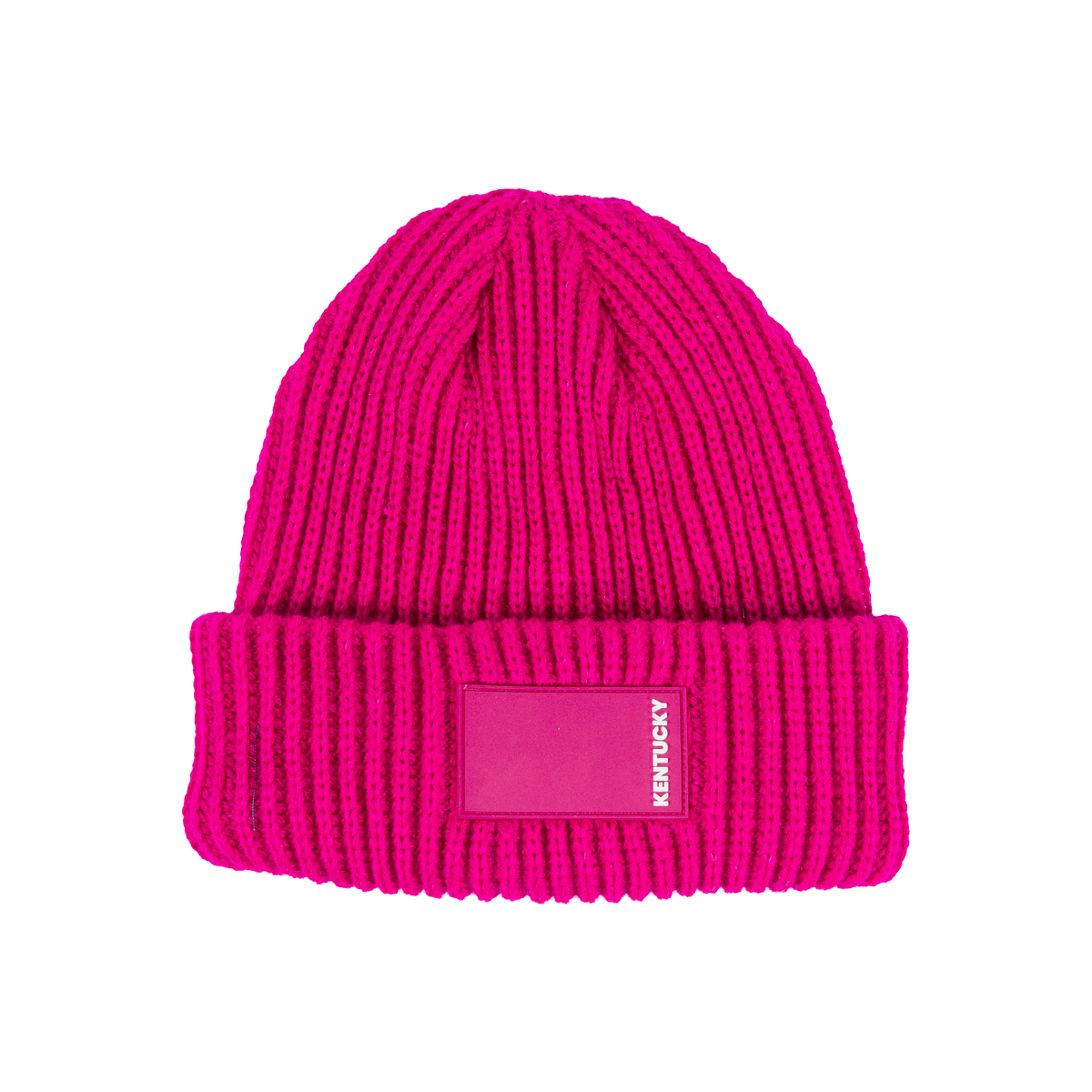 Beanie mit gummiertem Logo