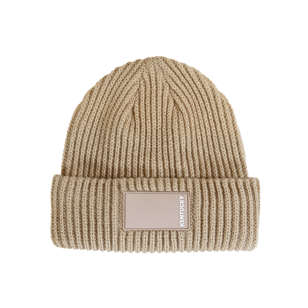 Beanie mit gummiertem Logo