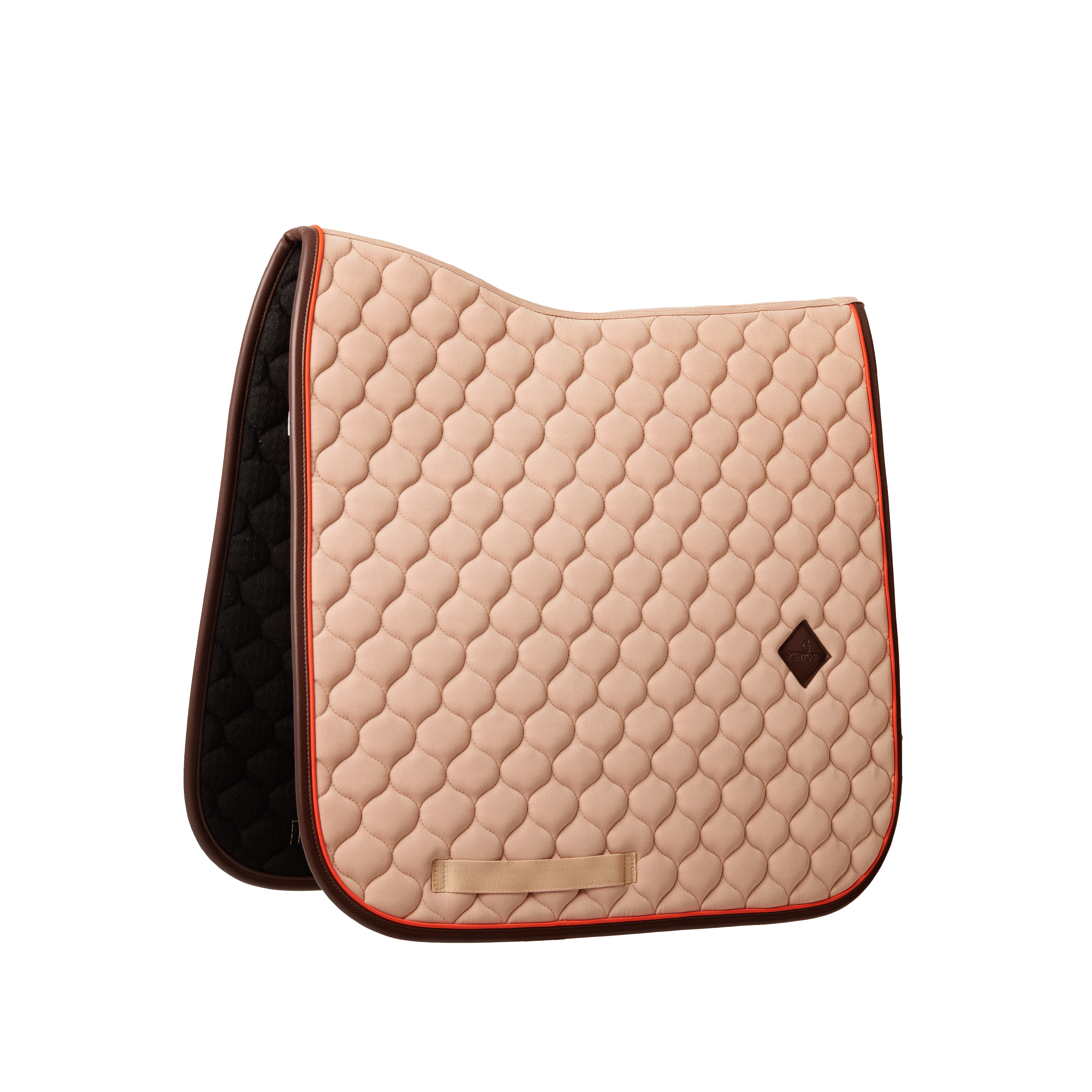 Sattelpad Onion Steppung Leder Neon