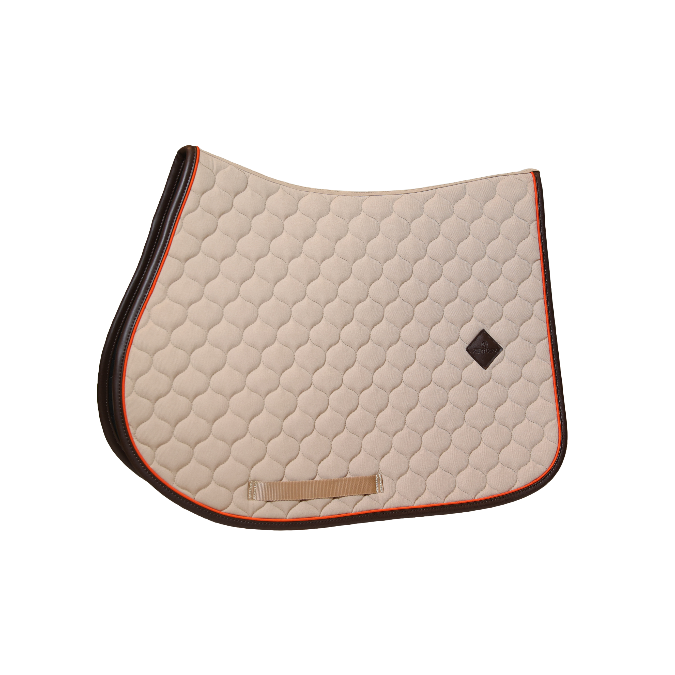 Sattelpad Onion Steppung Leder Neon