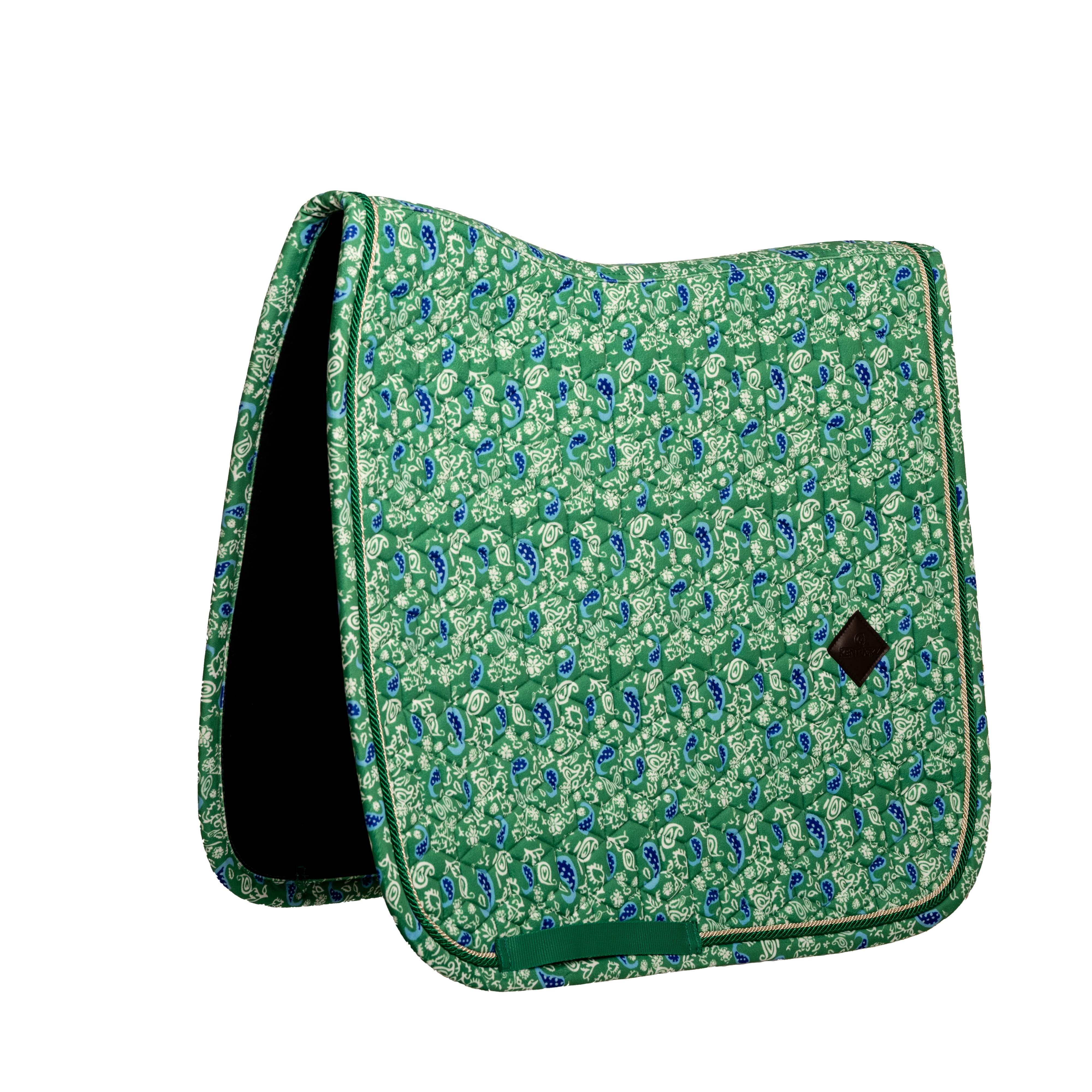 Sattelpad Samt Paisley Garden Druck