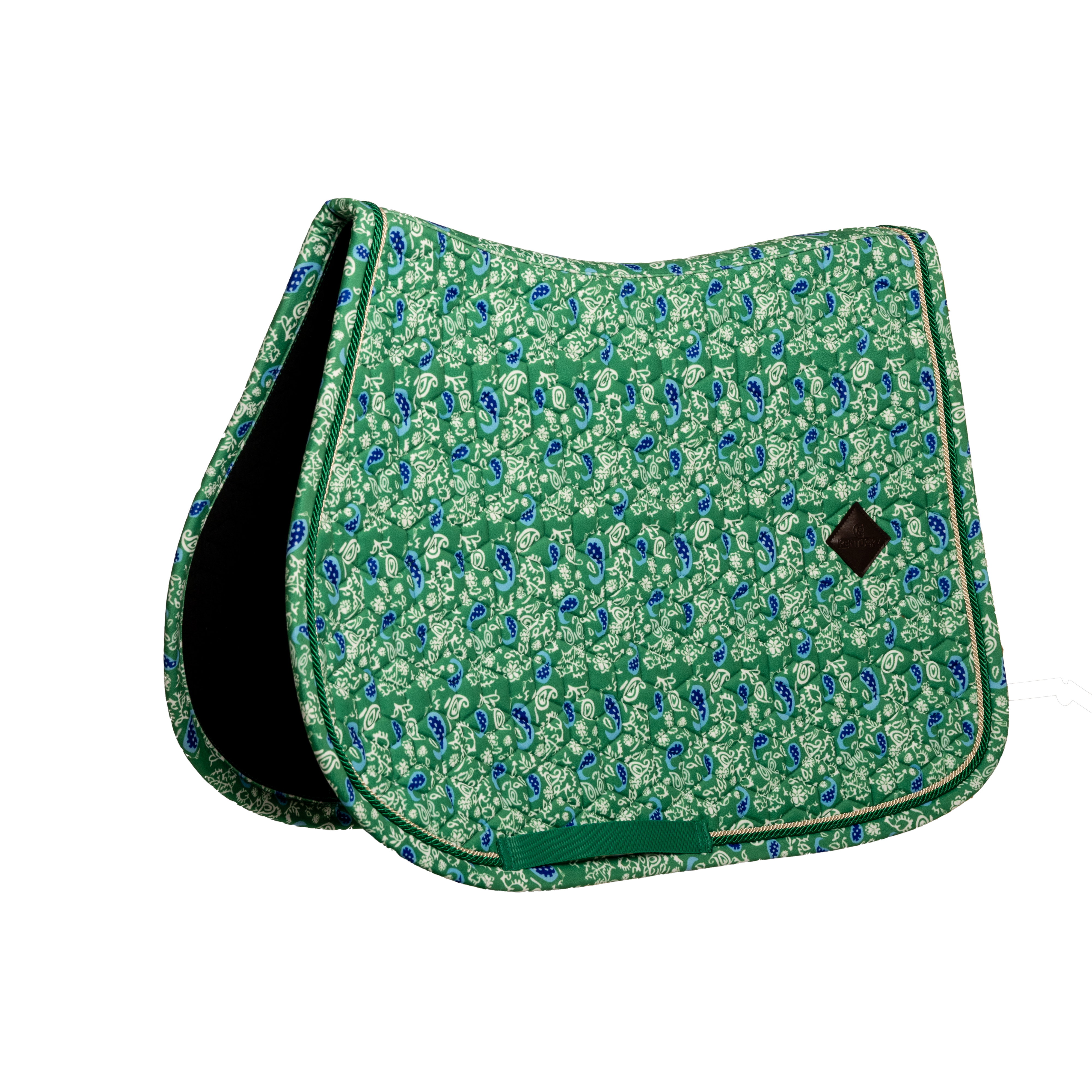 Sattelpad Samt Paisley Garden Druck