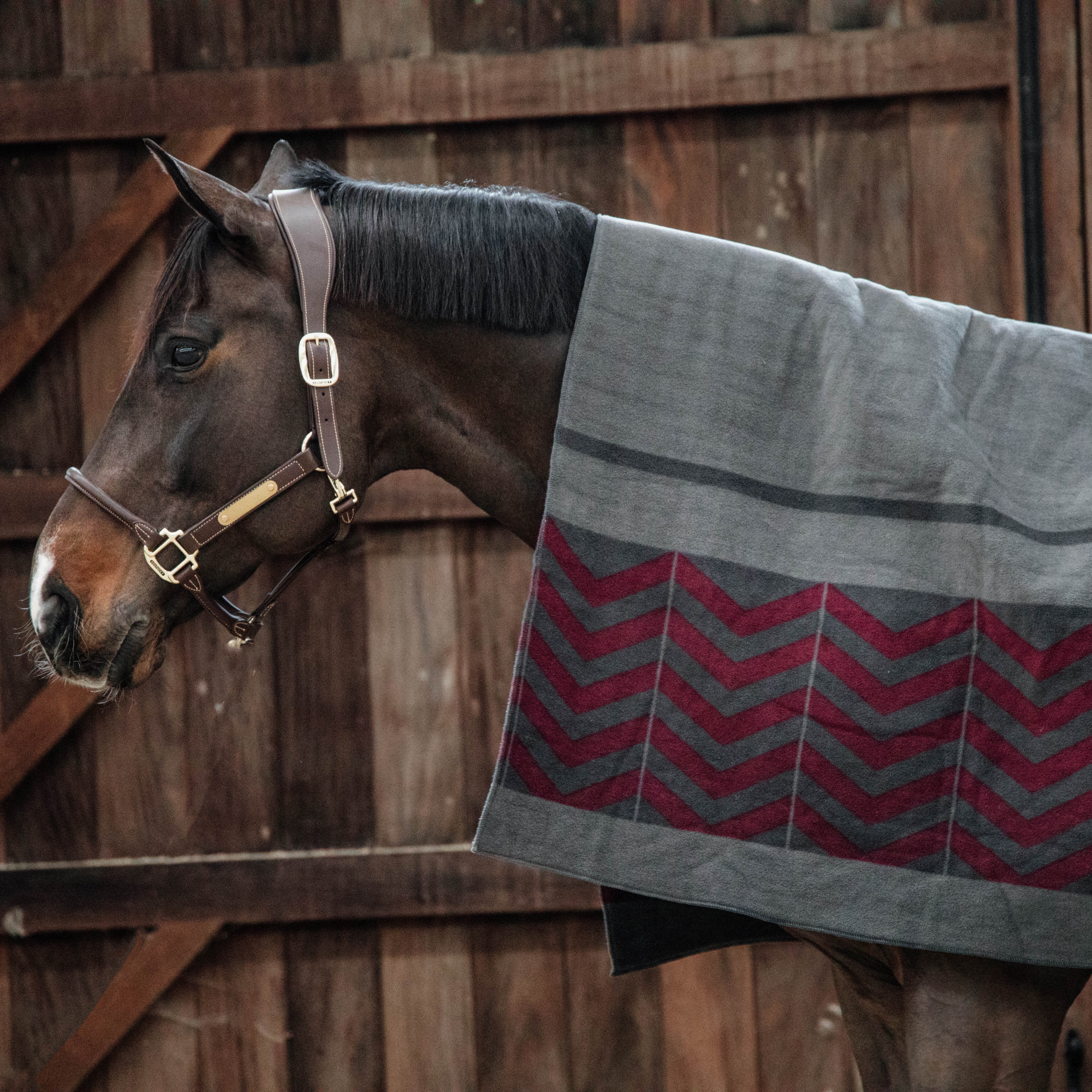 Schwer Fleece Decke Square Fishbone   210x200cm