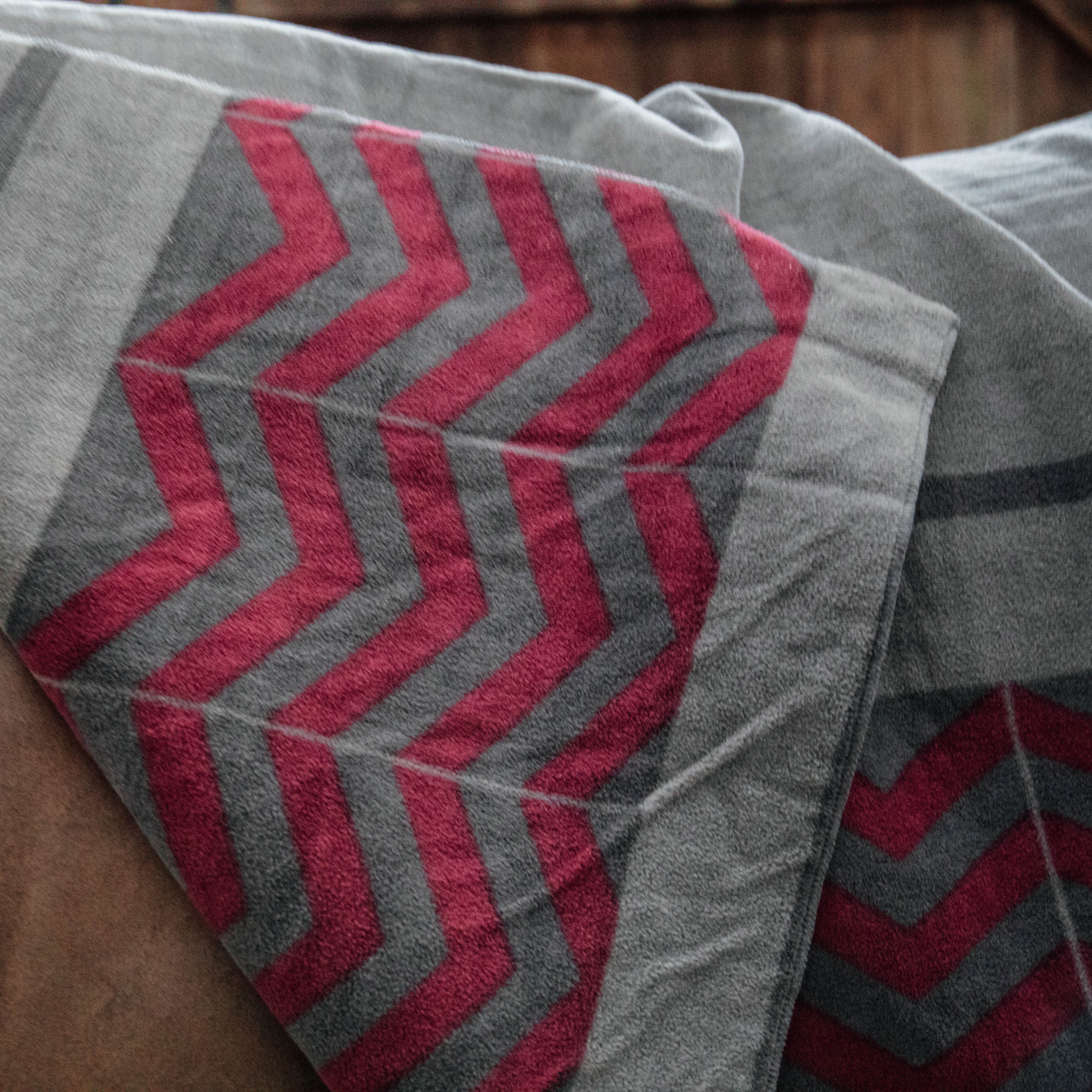 Schwer Fleece Decke Square Fishbone   210x200cm