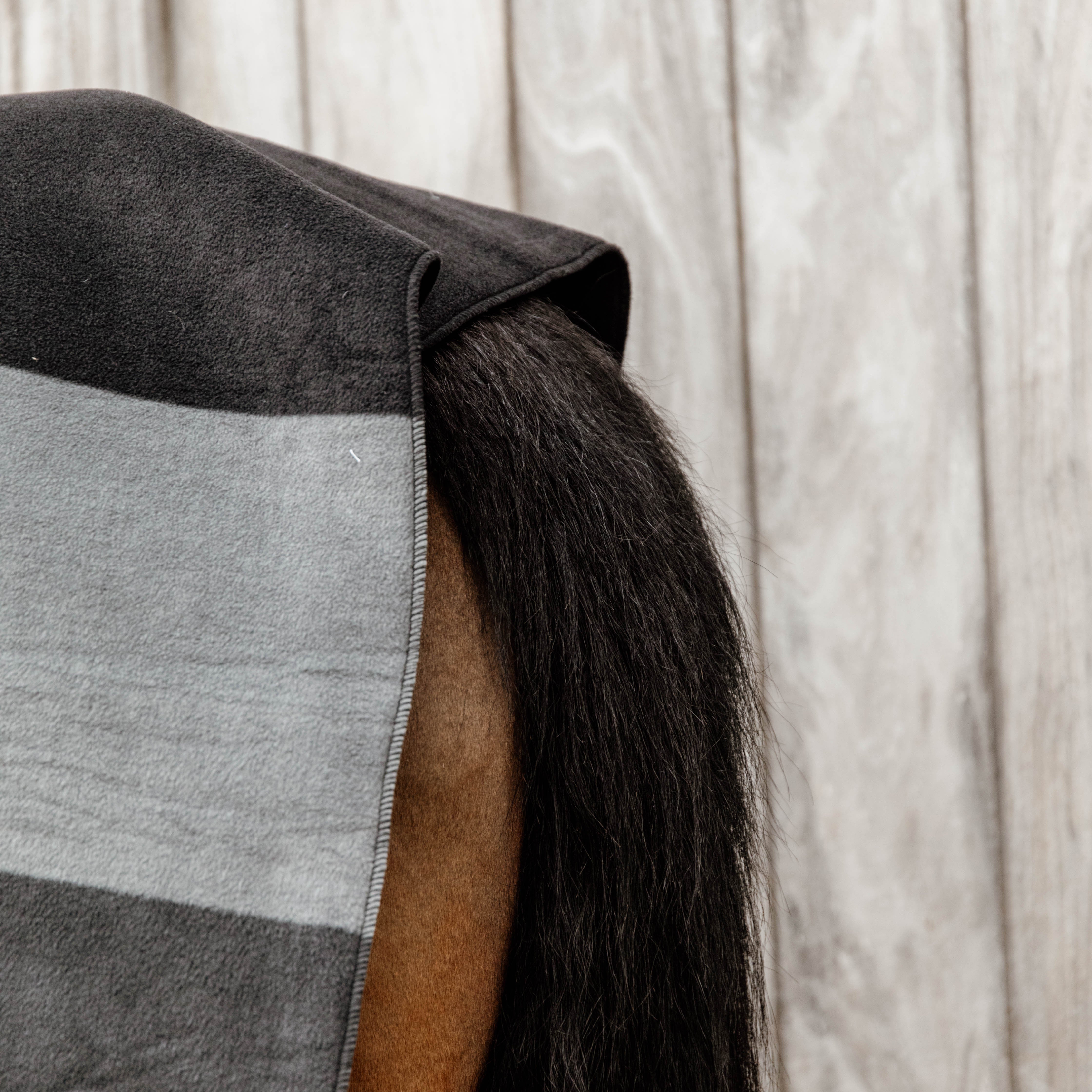 Schwer Fleece Decke Square Stripes   140x120cm