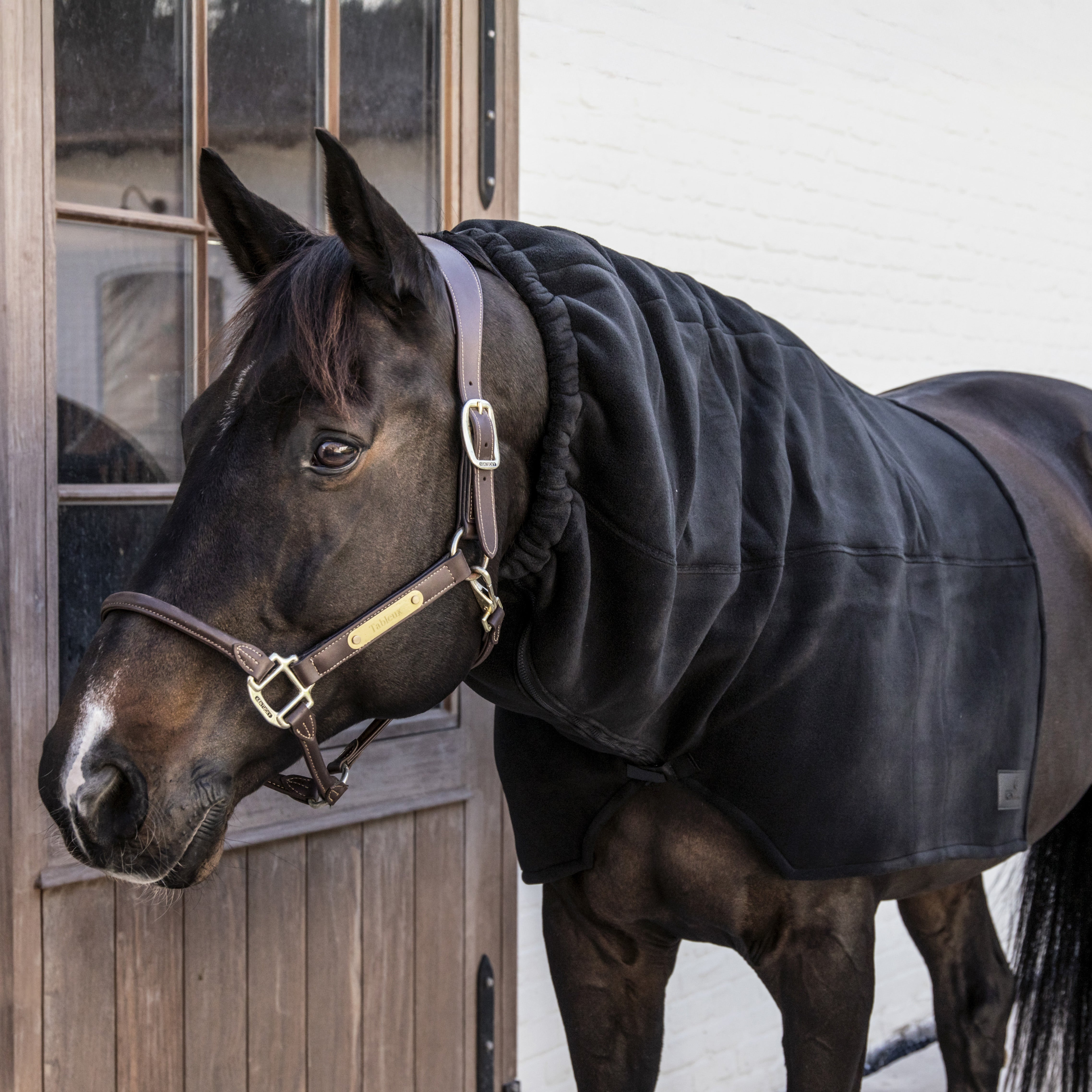 Schwer Fleece Pferd Scarf