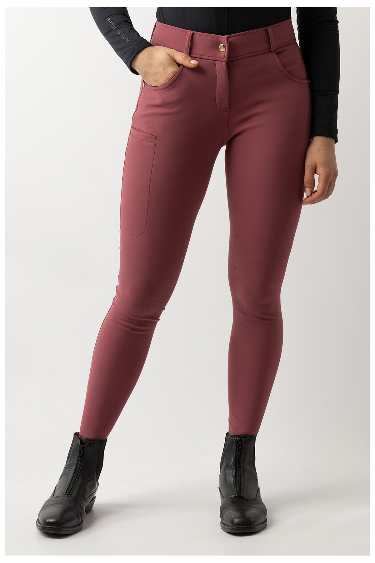 BR Reithose Lendsey Damen Silikon Kniebesatz
