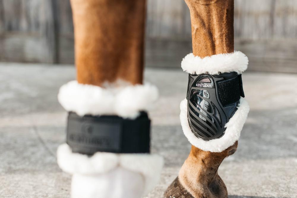 Vegan Fell Springgamaschen Bamboo Elastik Velvet - Kentucky Horsewear