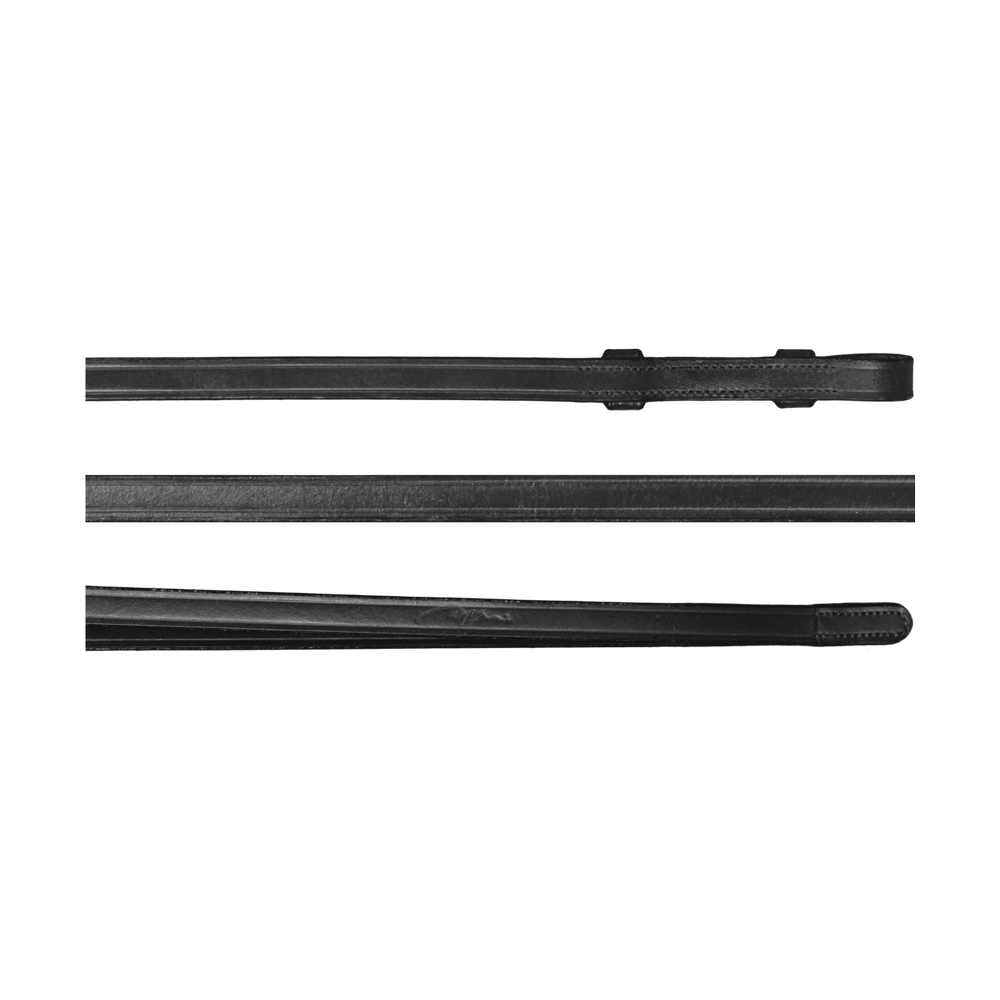 Schmale Kandarenzügel aus Vollleder 1/2" 13mm