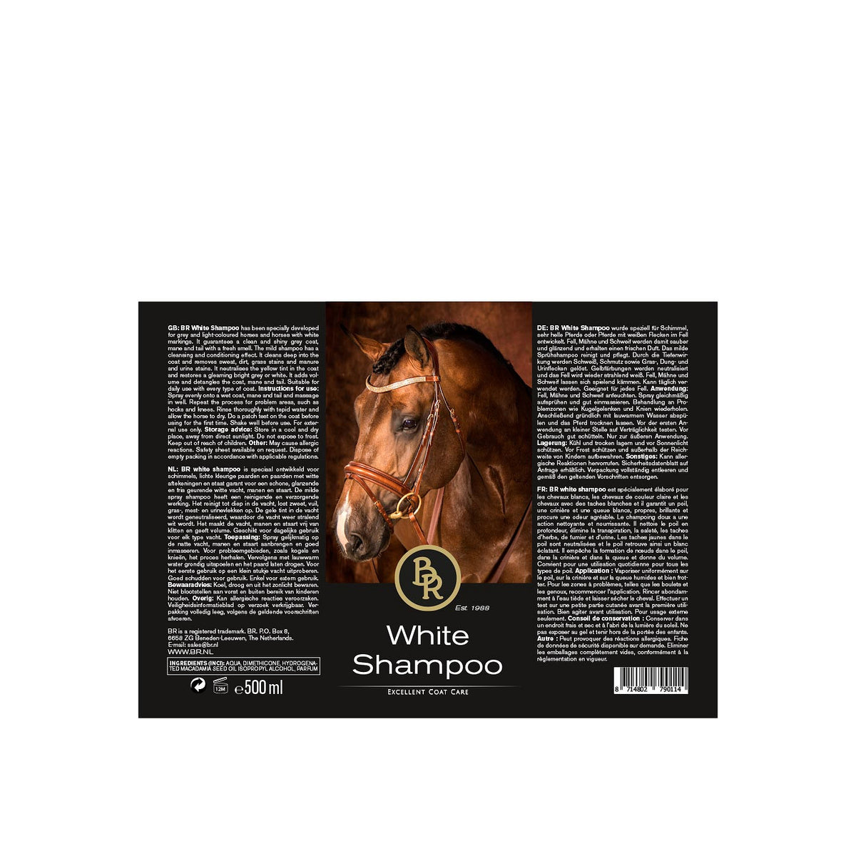 BR White Shampoo 500 ml VE6