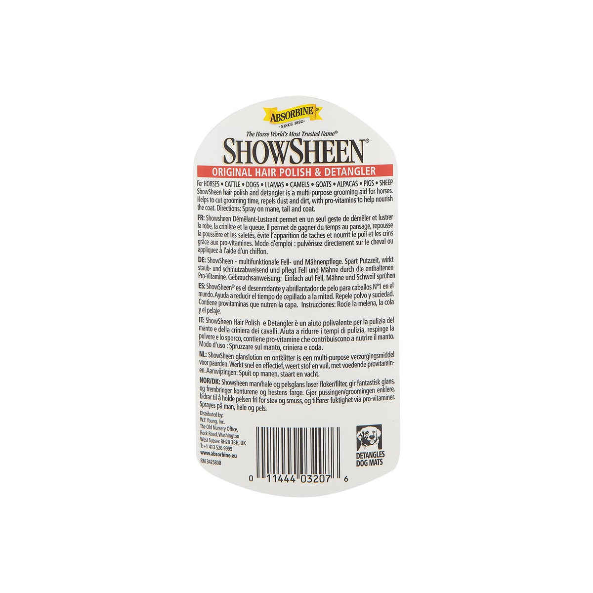 Absorbine Pflegespray ShowSheen 950 ml