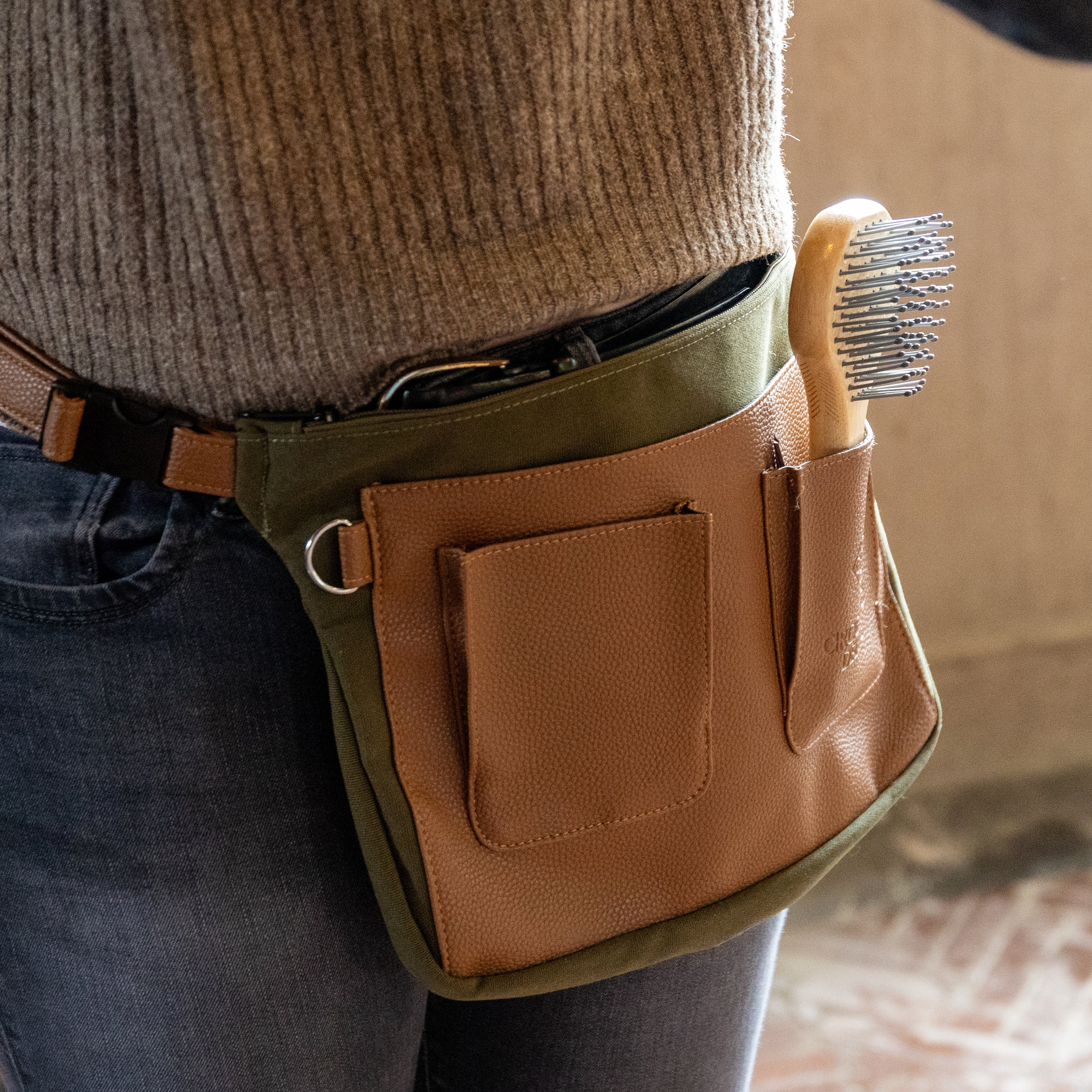 Plaiting Waist Tasche Canvas
