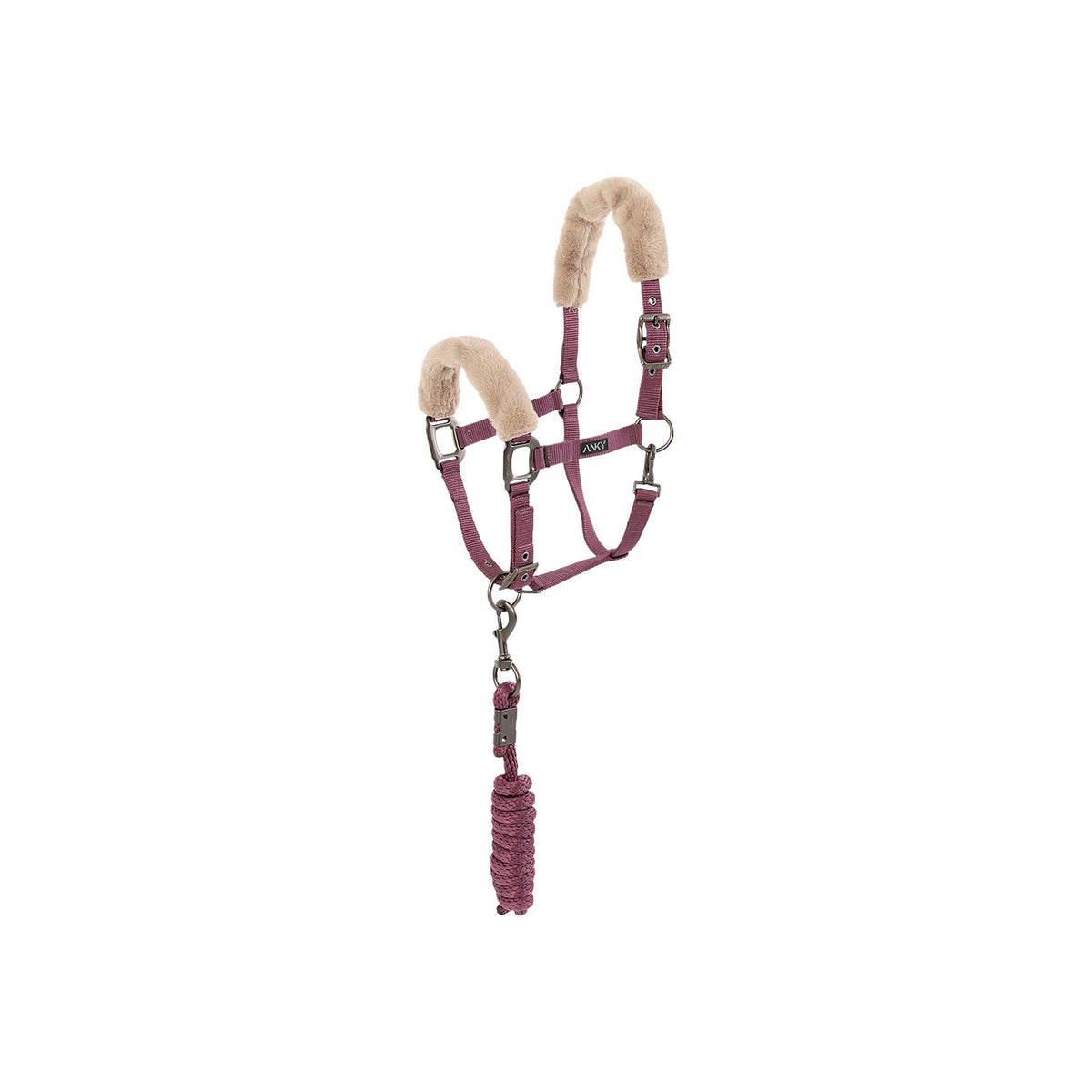 ANKY® Halfter & Führstrick, Samt-Karo ATH25002