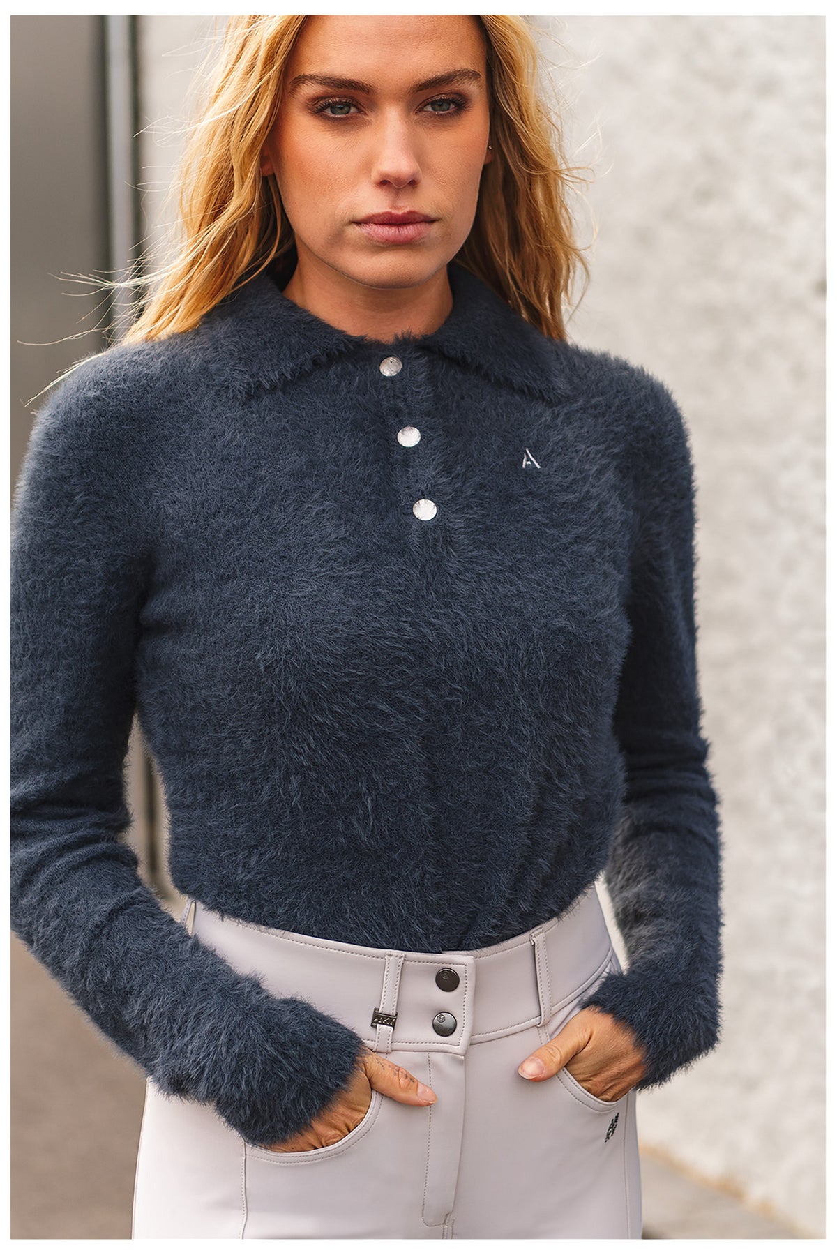 ANKY® Langarm-Poloshirt Fluffy ATC262201