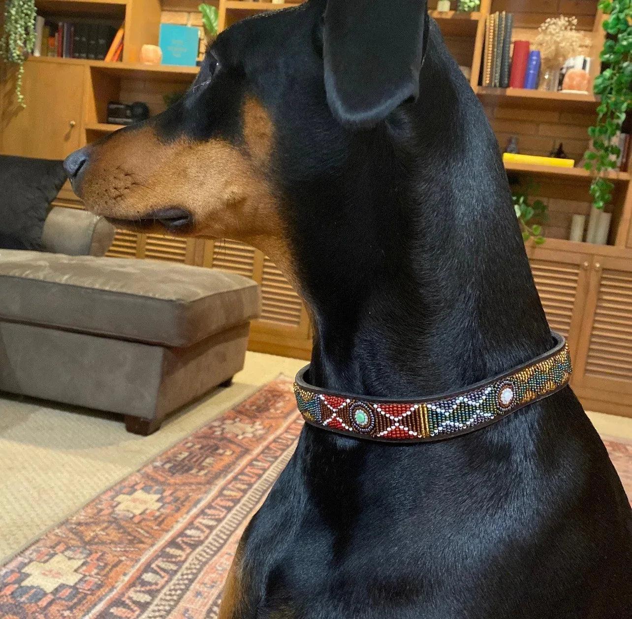 Hundehalsband Maasai Perlen (alle Designs) - Glam & Gallop