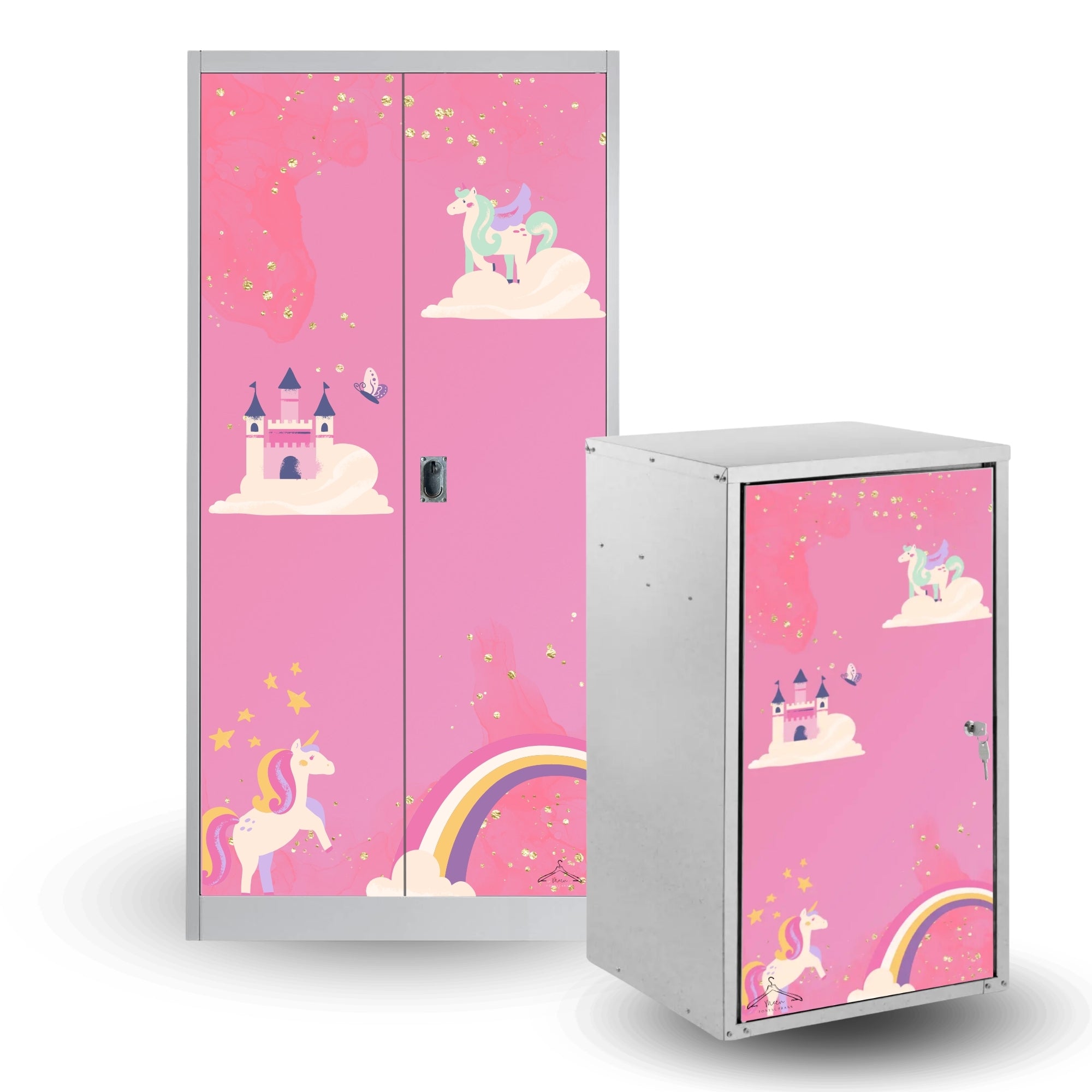 Sattelschrank Folie "Einhornland"