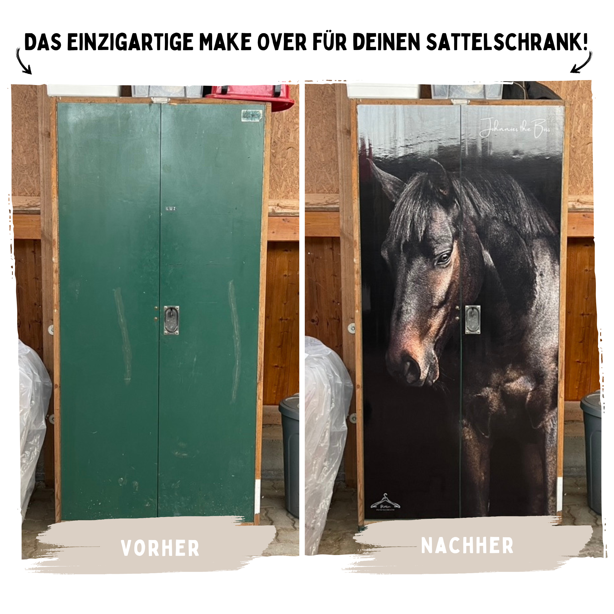 Sattelschrank Folie "mir reicht's!"