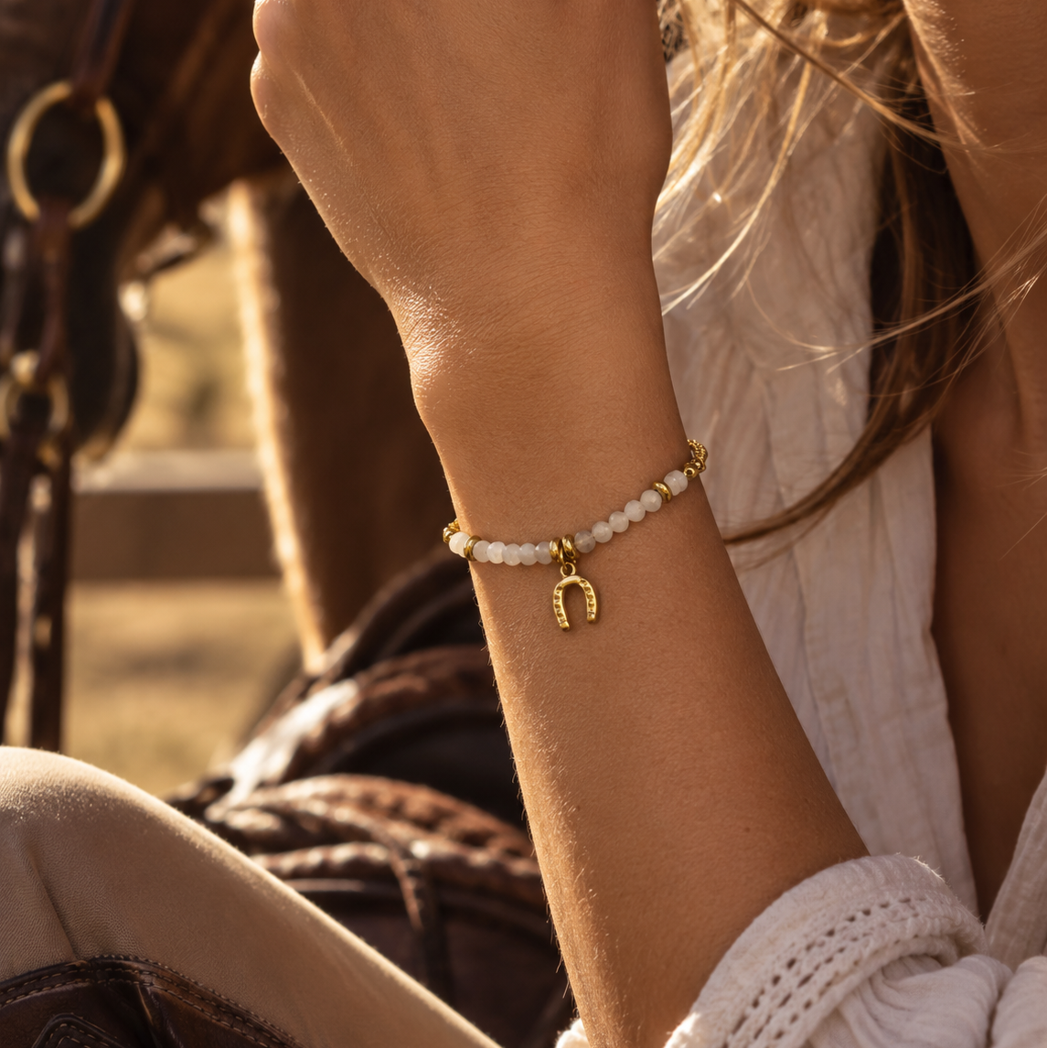 Armband - AZUR Gold Weiß